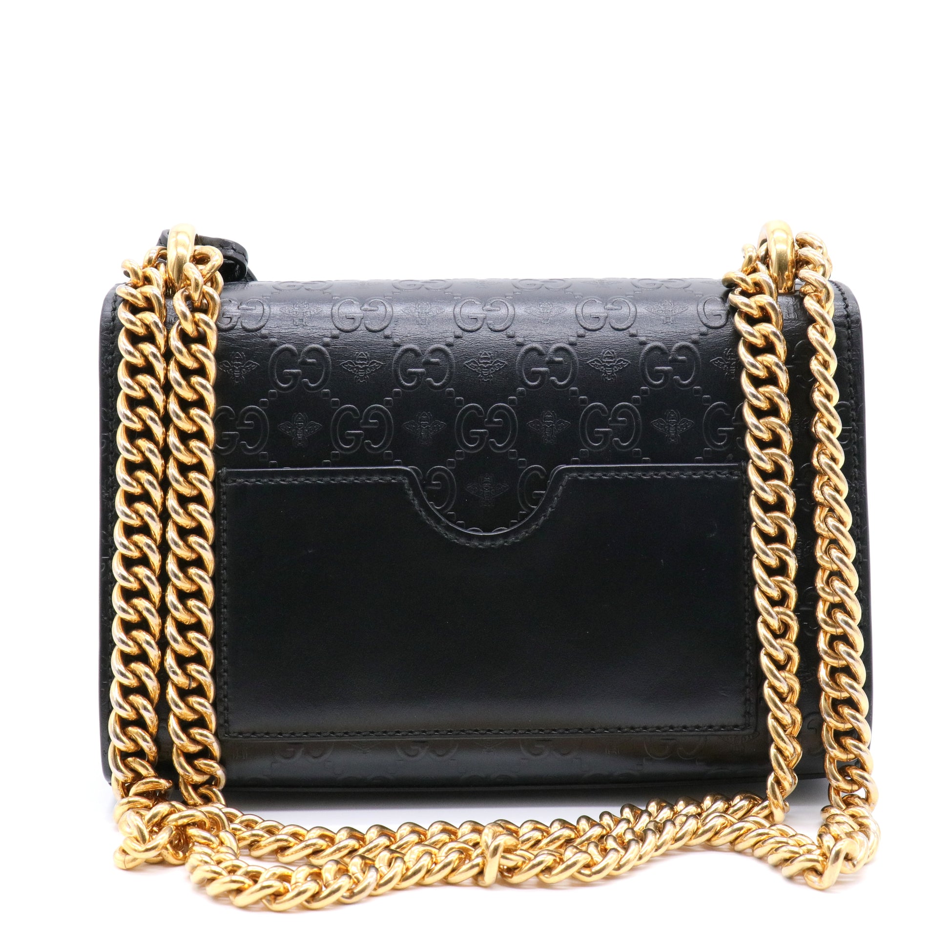 Gucci Padlock Shoulder Bag Guccissima Leather Small