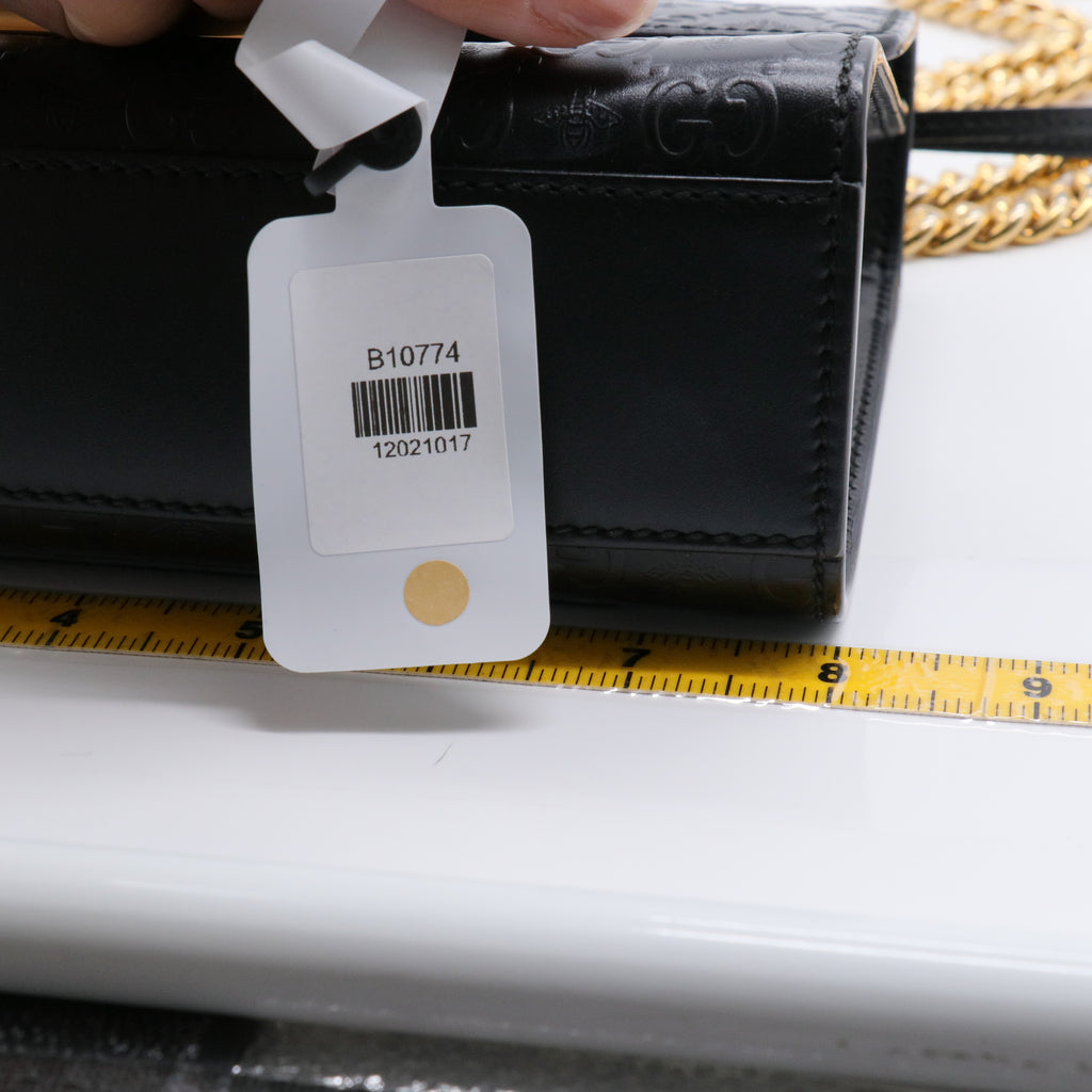 Gucci Padlock Shoulder Bag Guccissima Leather Small