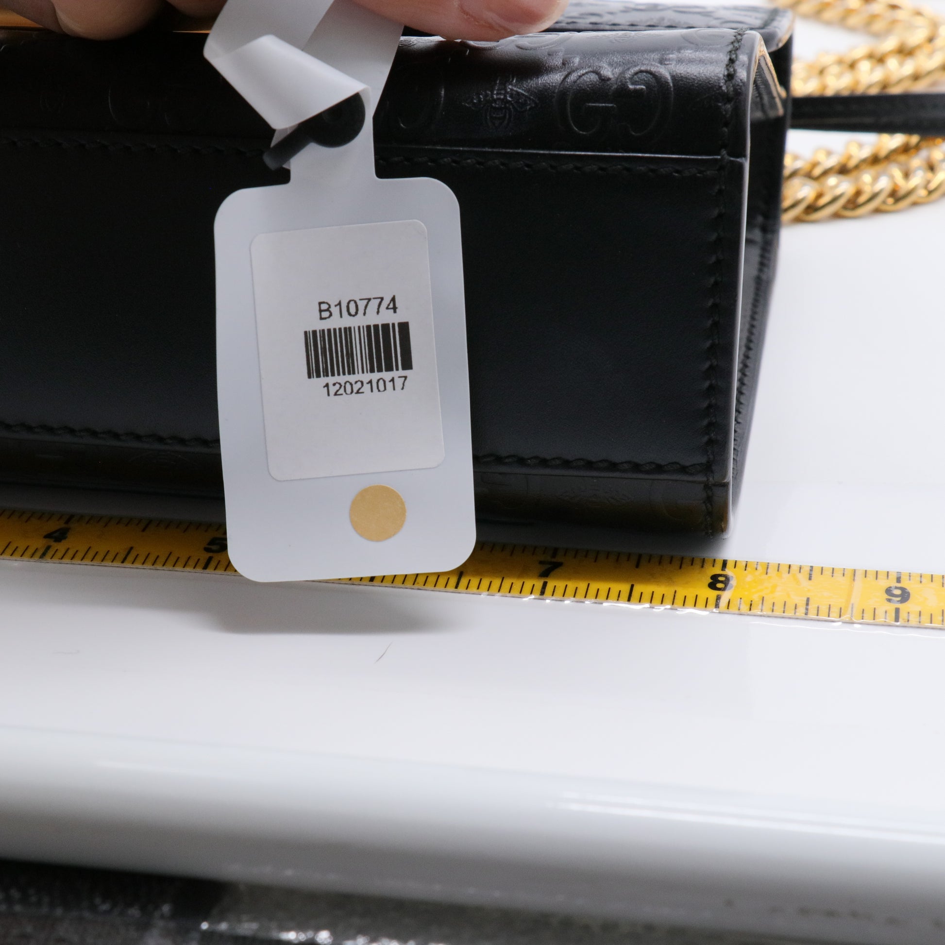 Gucci Padlock Shoulder Bag Guccissima Leather Small