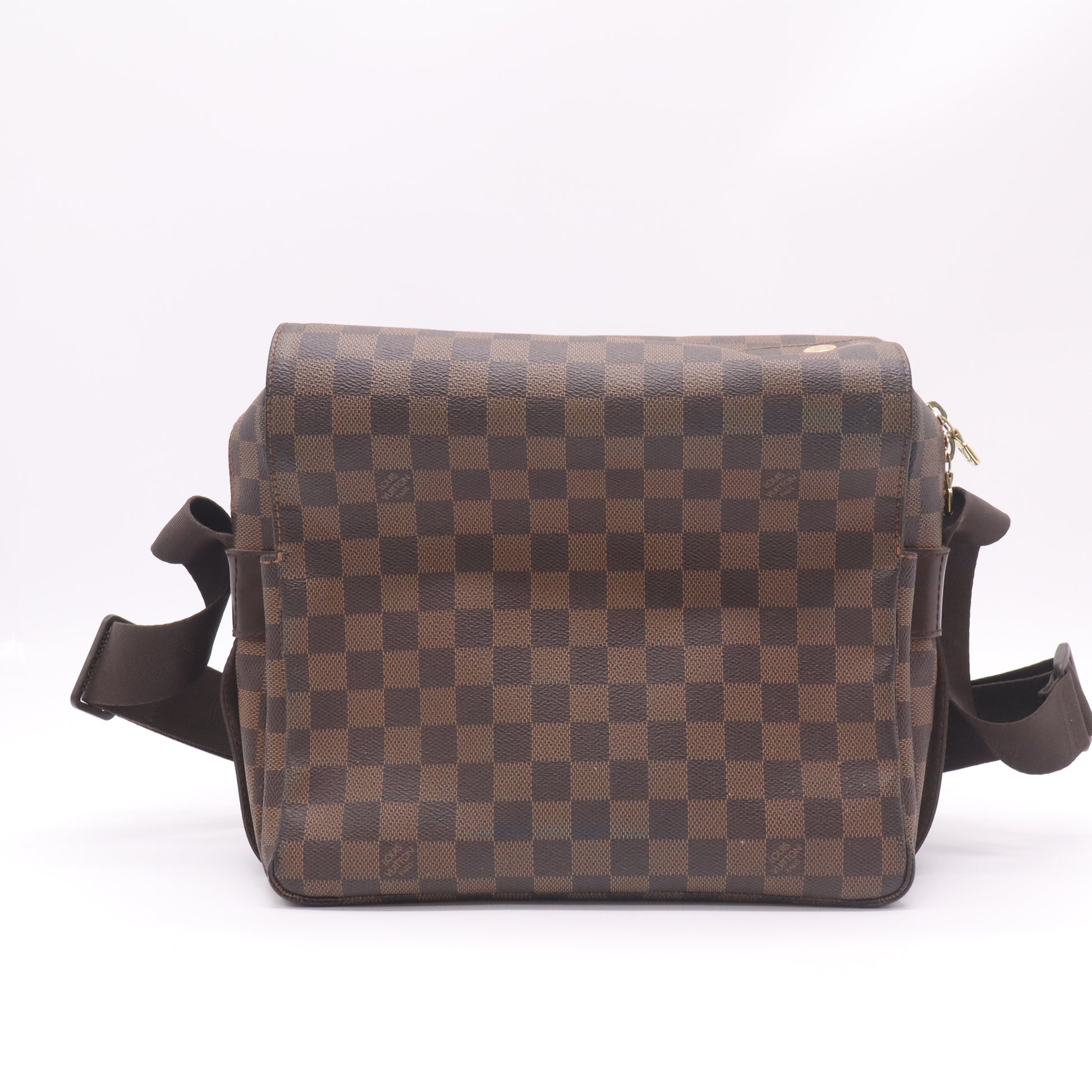 Louis Vuitton Damier Ebene Canvas Naviglio Messenger Bag Twins B23090