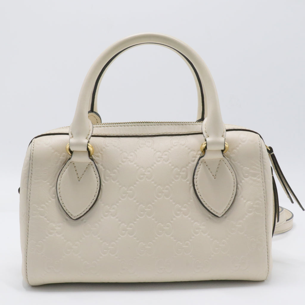 GG Signature Mini Boston Bag
