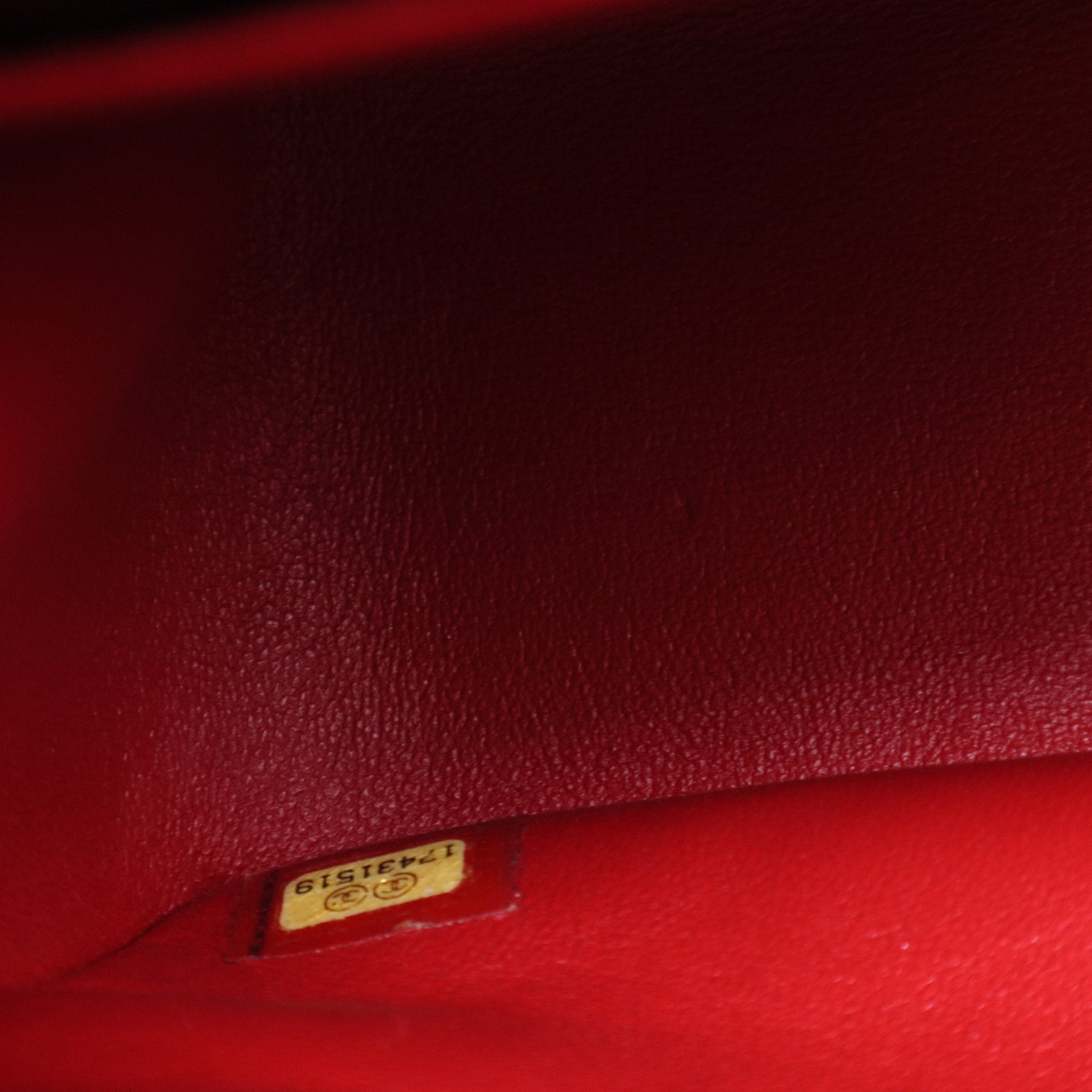 Red Quilted Lambskin Leather Classic Jumbo Double Flap Bag