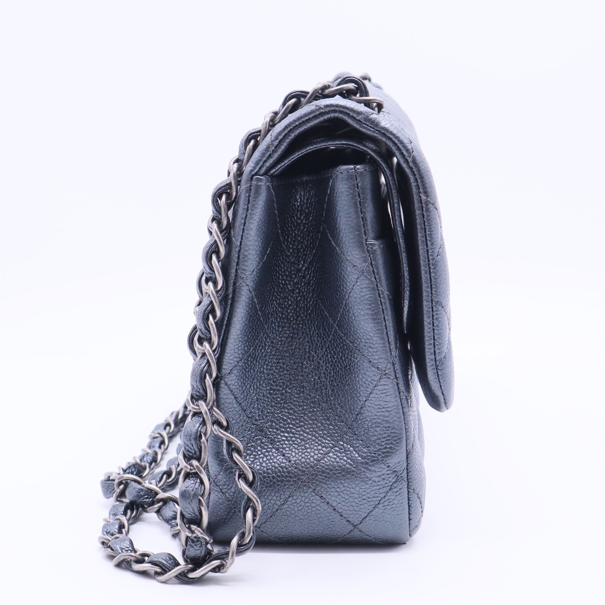 Classic Double Flap Bag Quilted Caviar Jumbo B12396