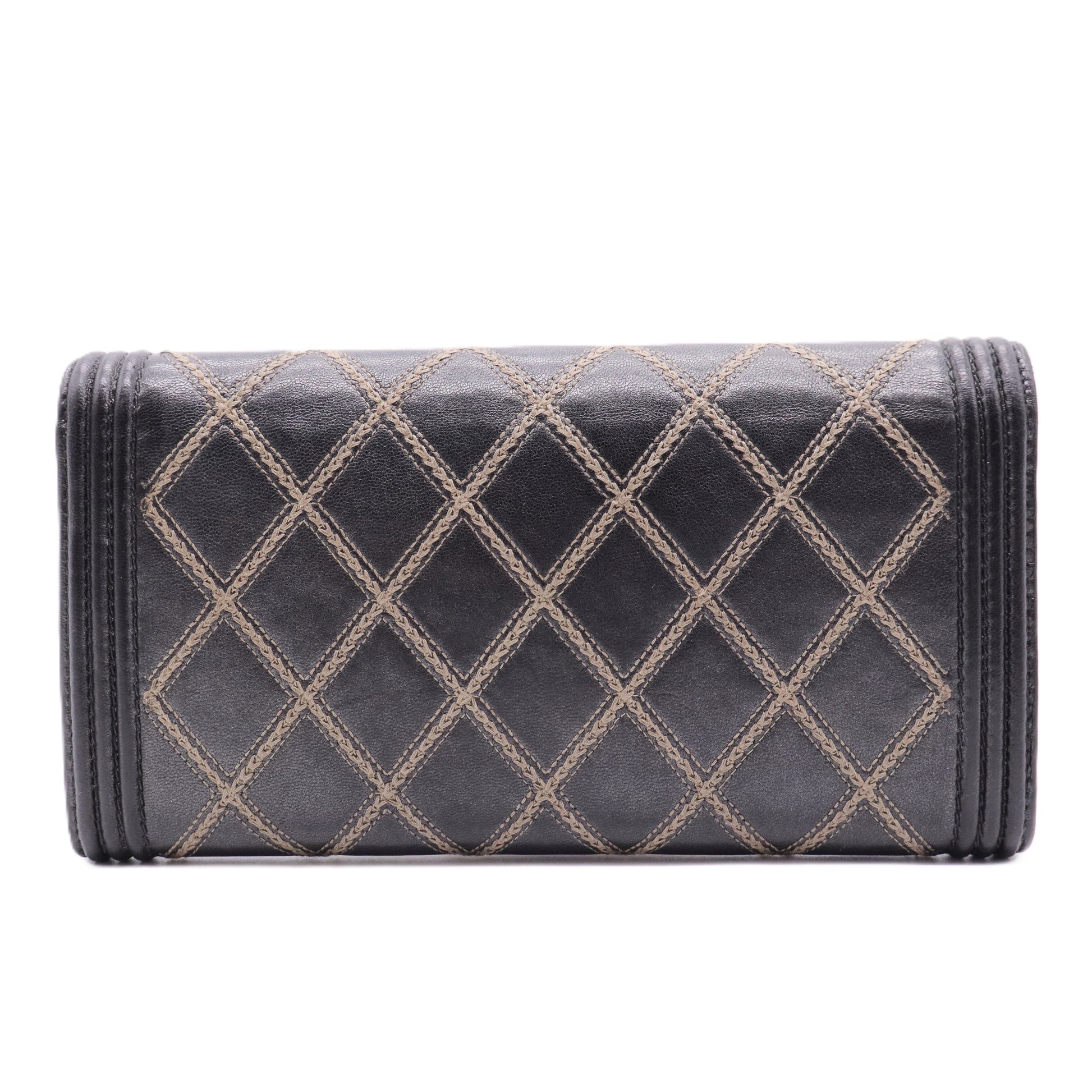 Chanel Black Leather Wallet