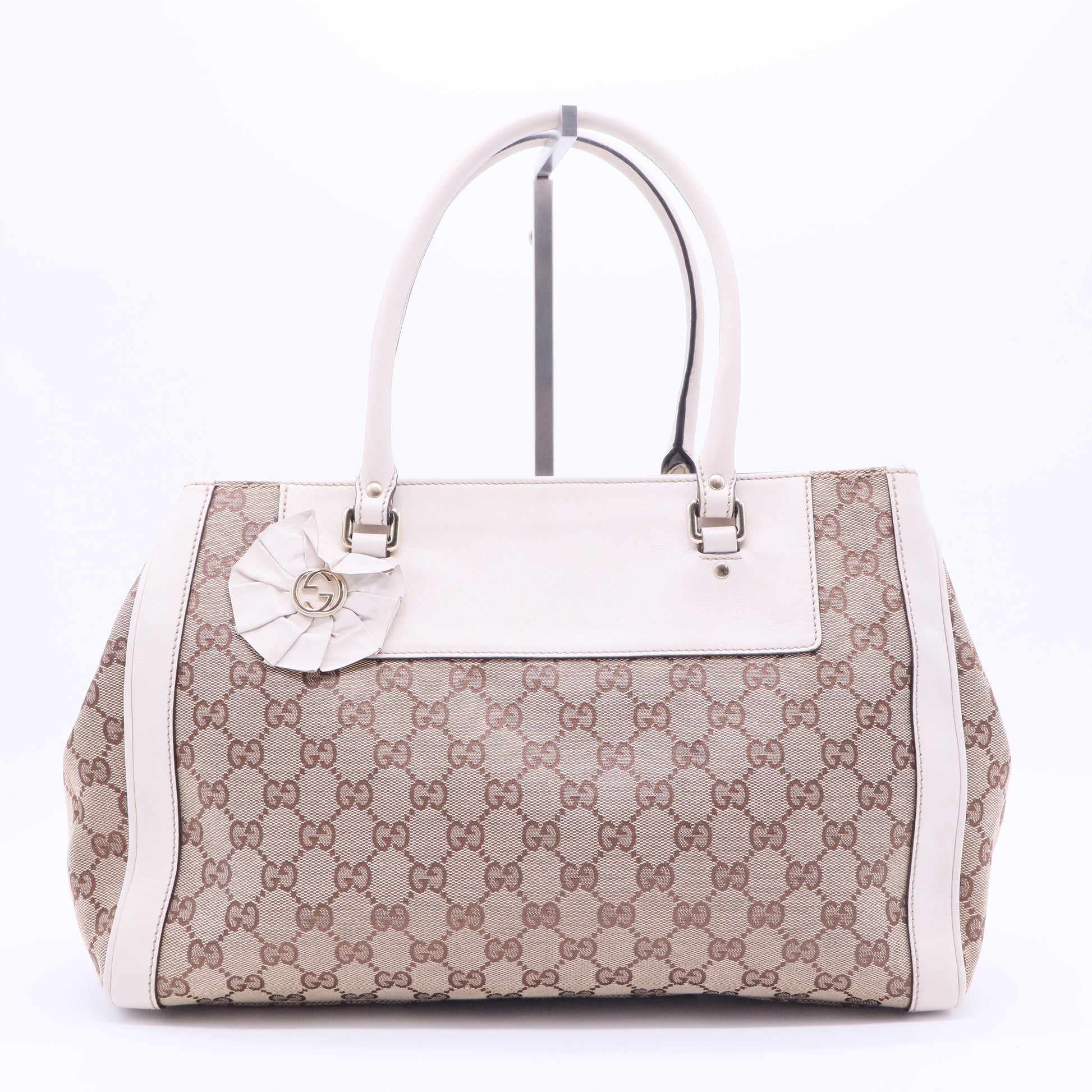 Brown GG Canvas Trophy Tote Beige B20043