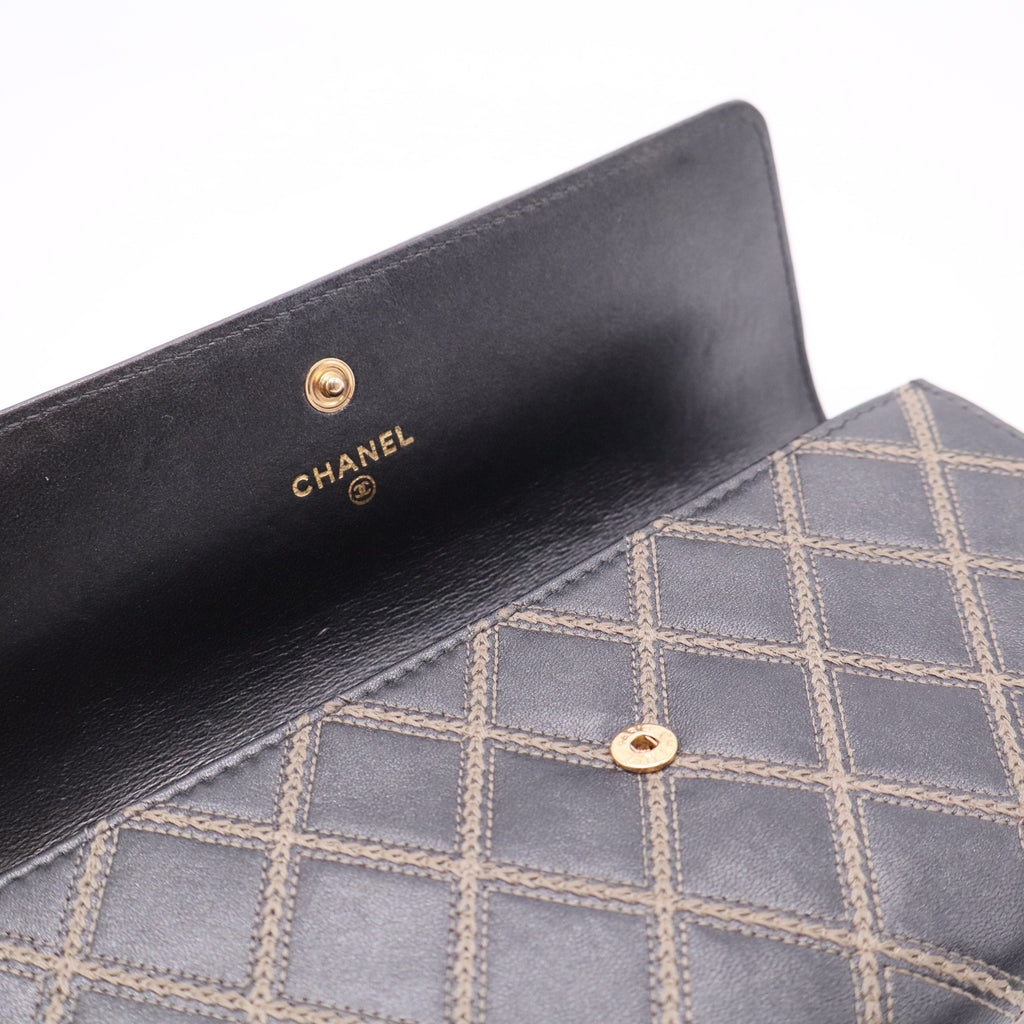Chanel Black Leather Wallet