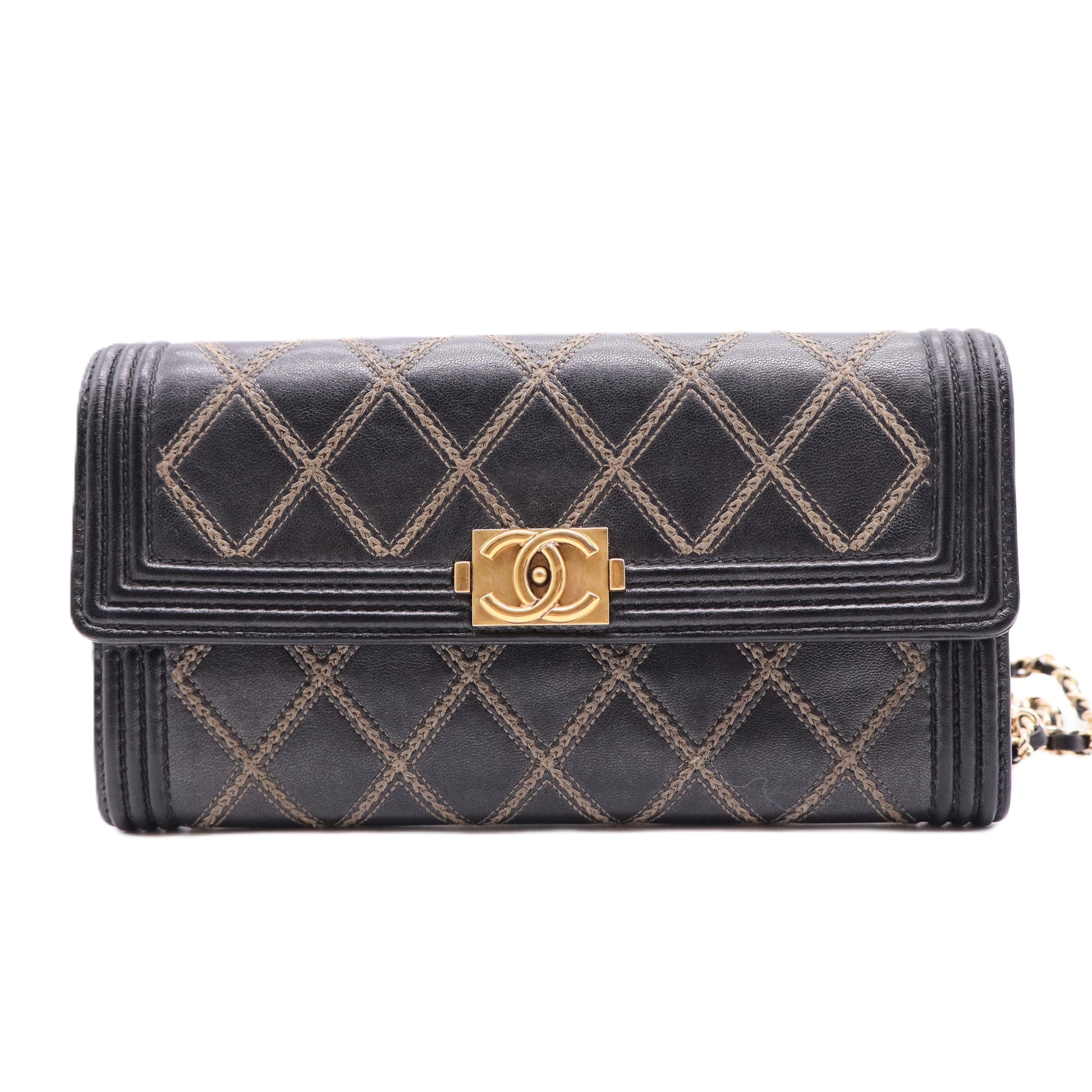 Chanel Black Leather Wallet