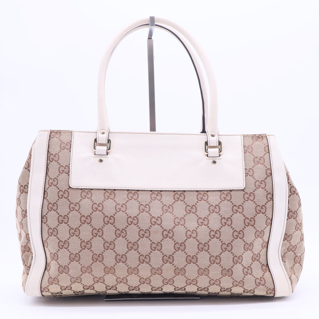 Brown GG Canvas Trophy Tote Beige B20043