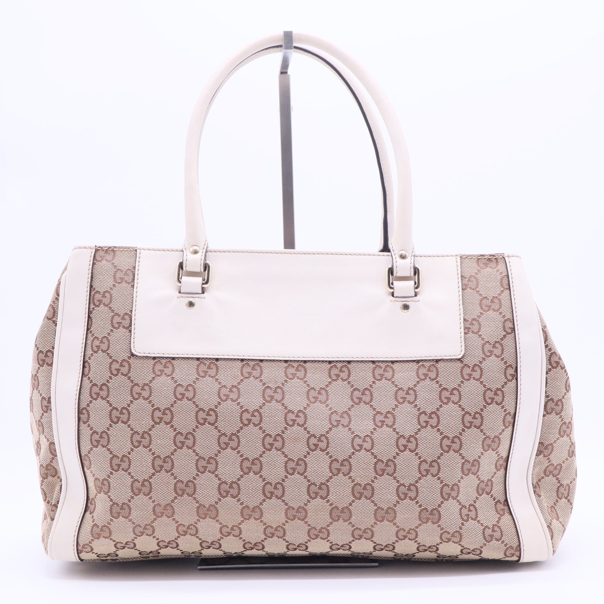 Brown GG Canvas Trophy Tote Beige B20043