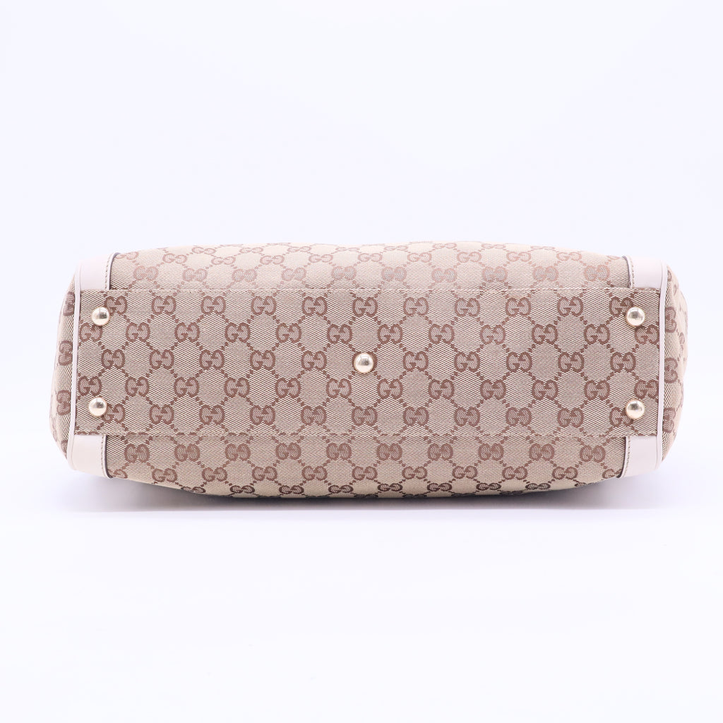 Brown GG Canvas Trophy Tote Beige B20043