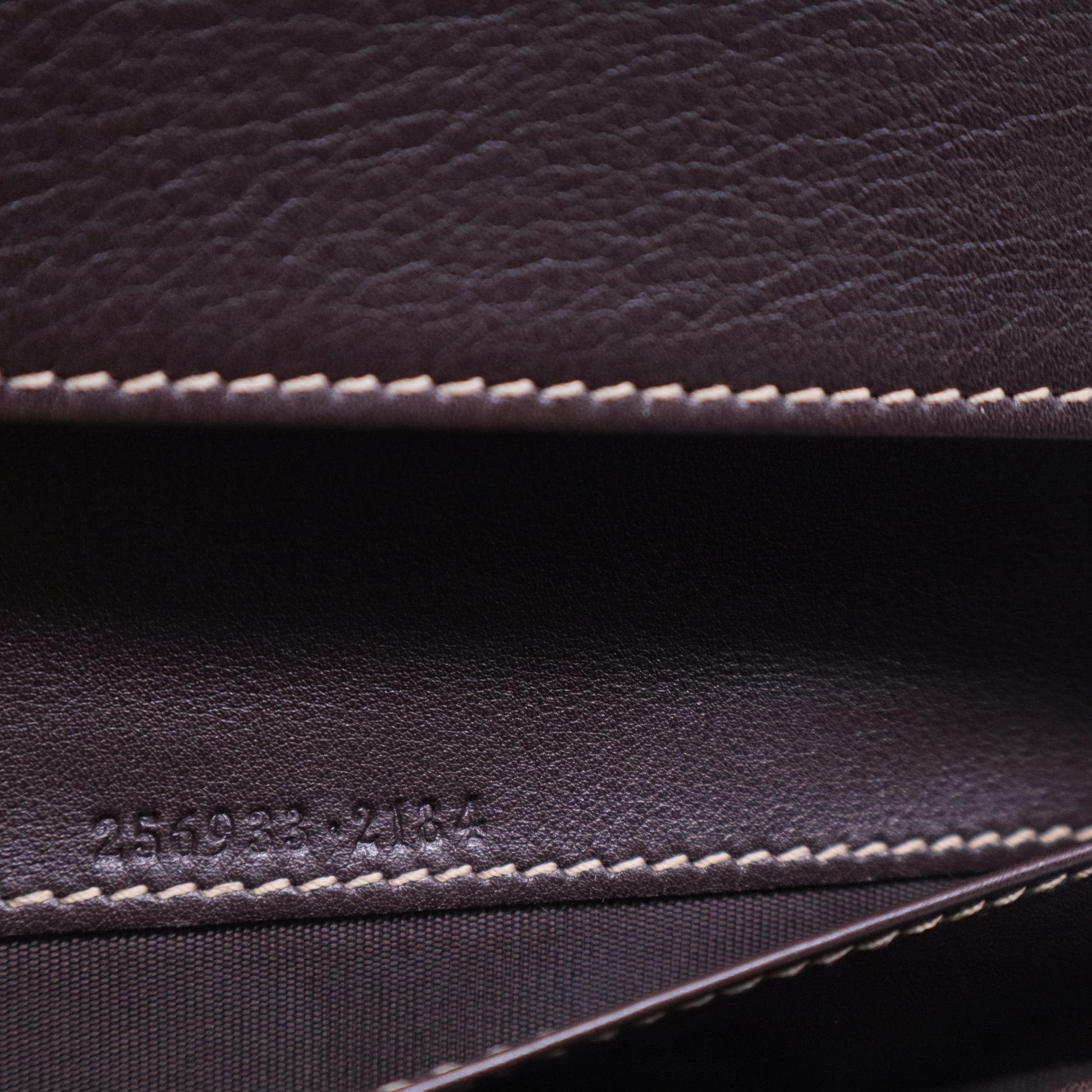 Princy brown monogram canvas and leather long wallet W20612