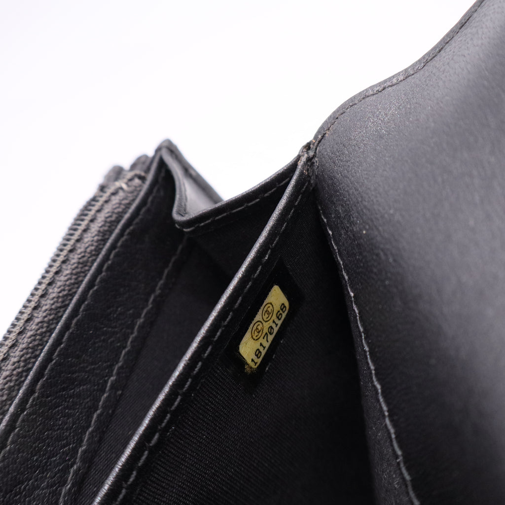Chanel Black Leather Wallet