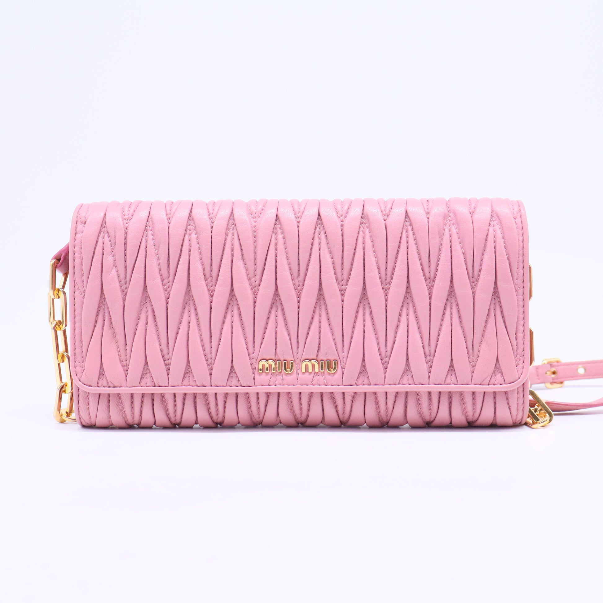 Matelassé long wallet W5952