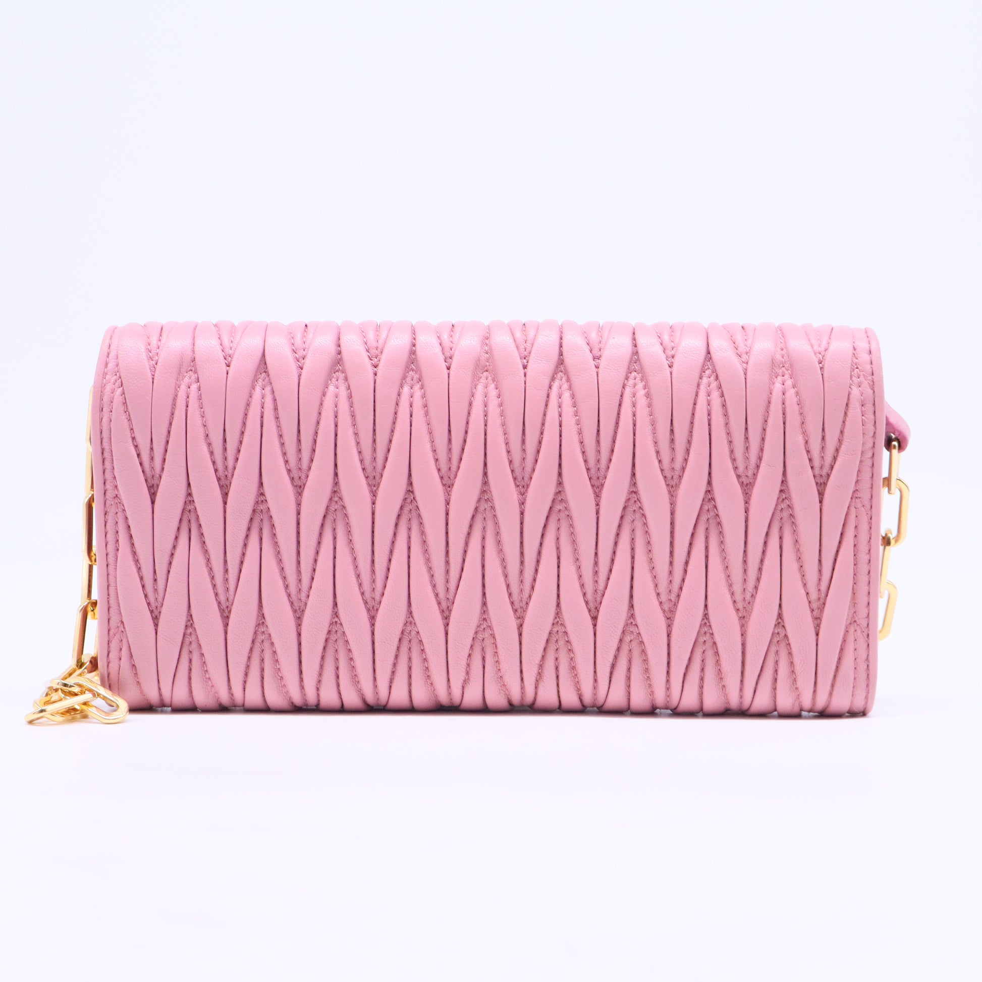 Matelassé long wallet W5952