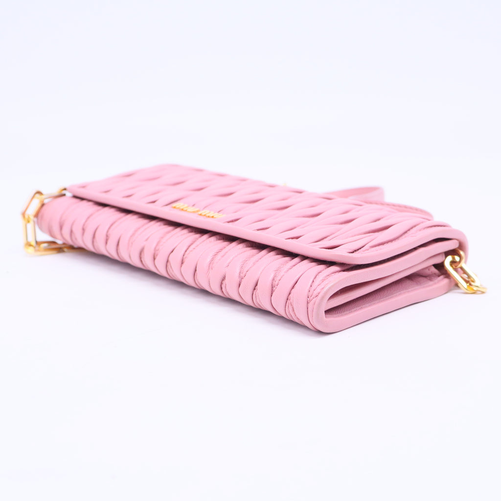 Matelassé long wallet W5952