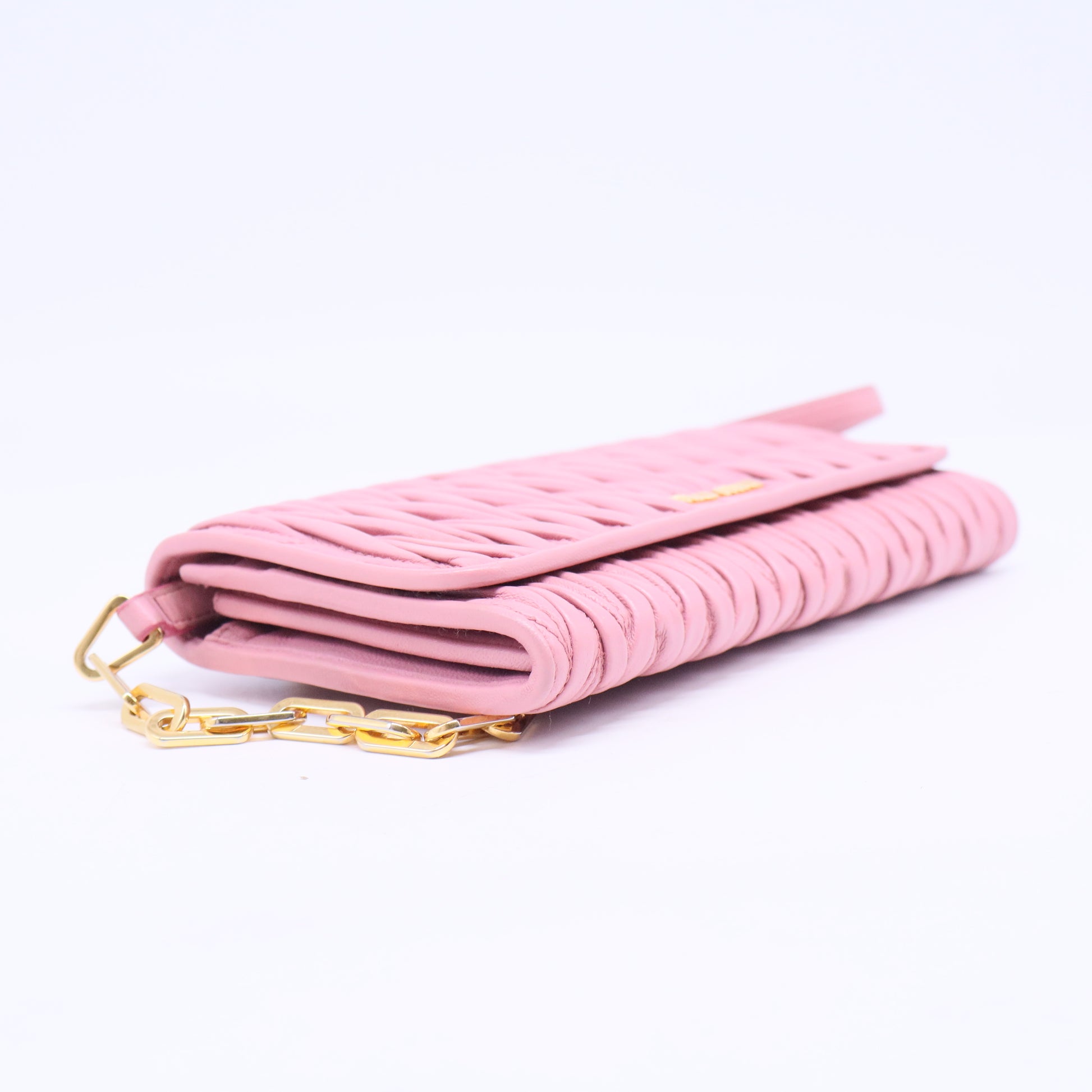 Matelassé long wallet W5952