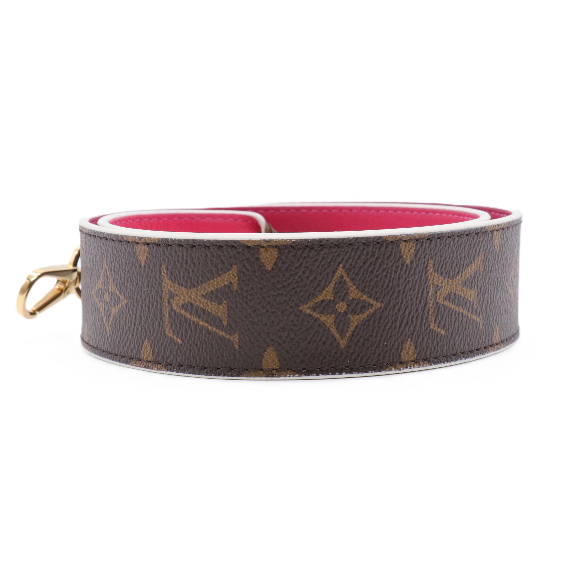 Monogram Bandouliere Shoulder Strap Pink