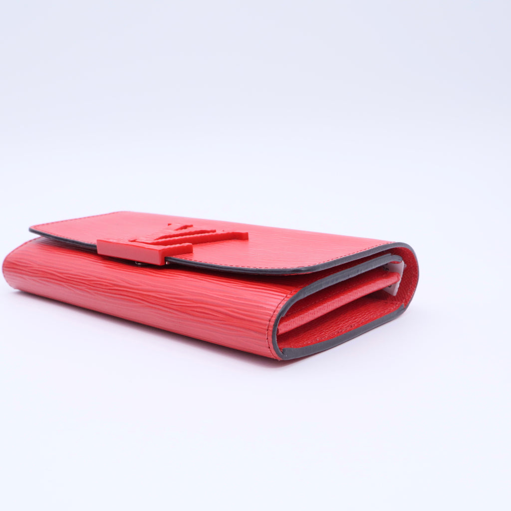 Red Calf Leather wallet twins