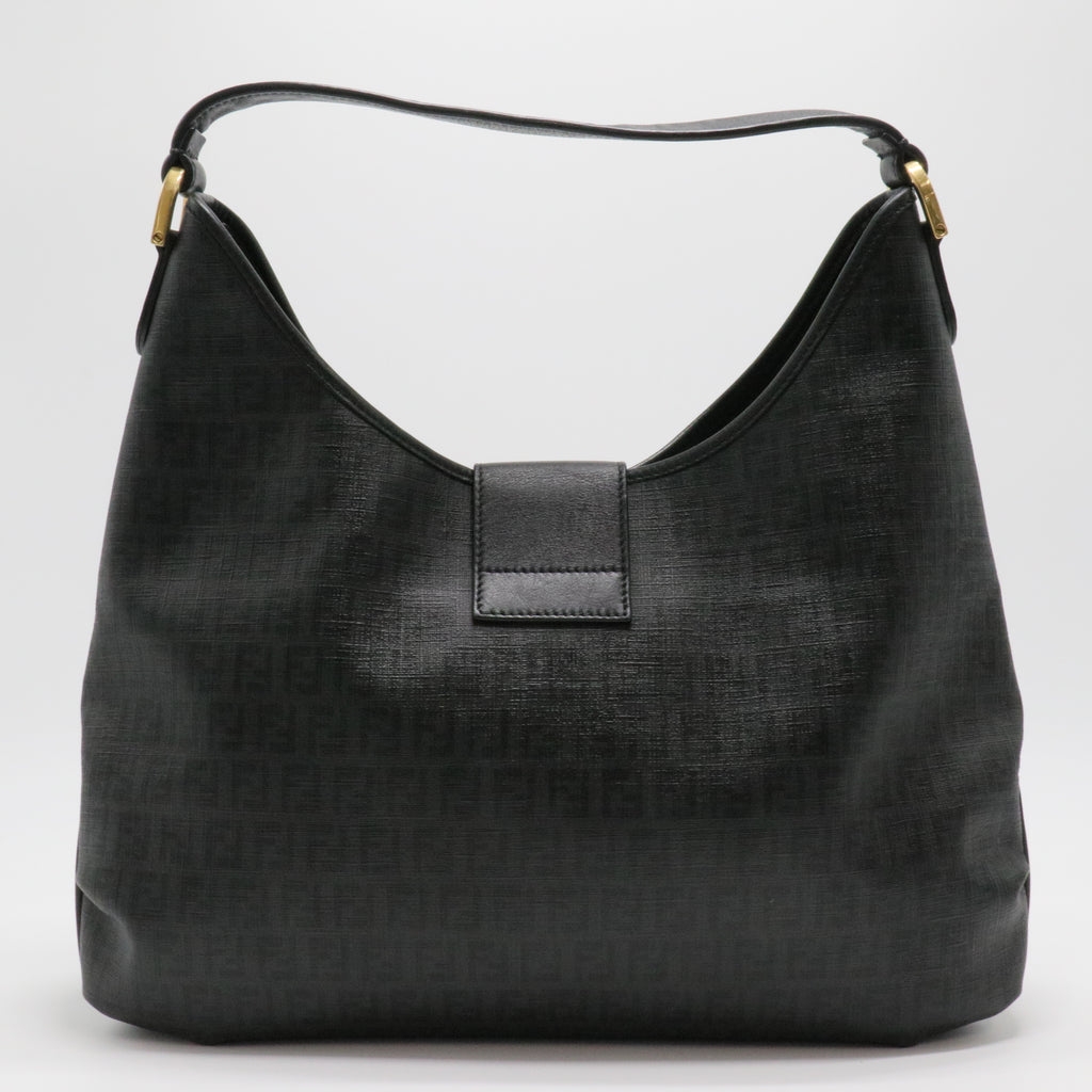 Black Zucchino Canvas Hobo