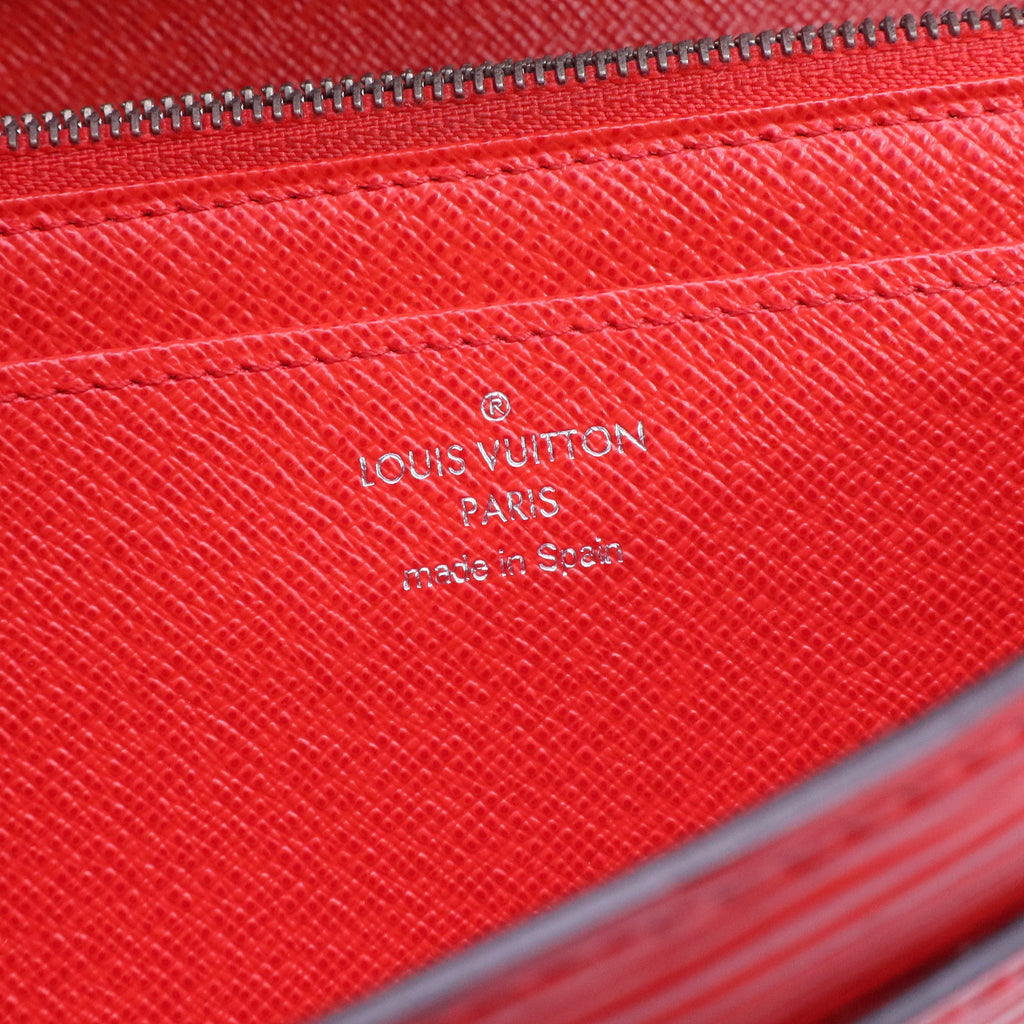 Red Calf Leather wallet twins