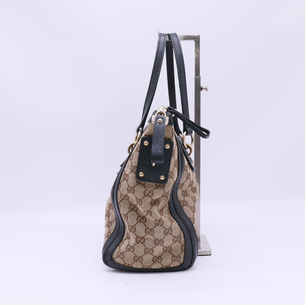 Gucci Medium GG Canvas Charm Satchel B22815