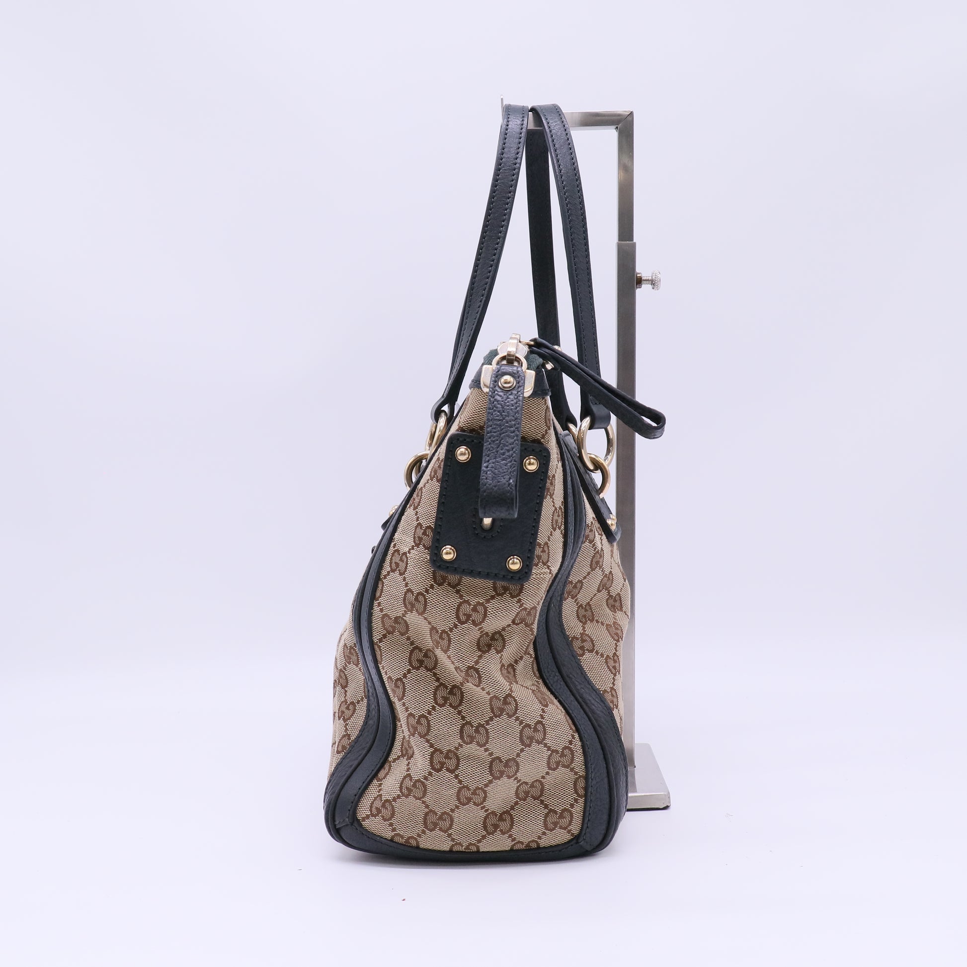 Gucci Medium GG Canvas Charm Satchel B22815