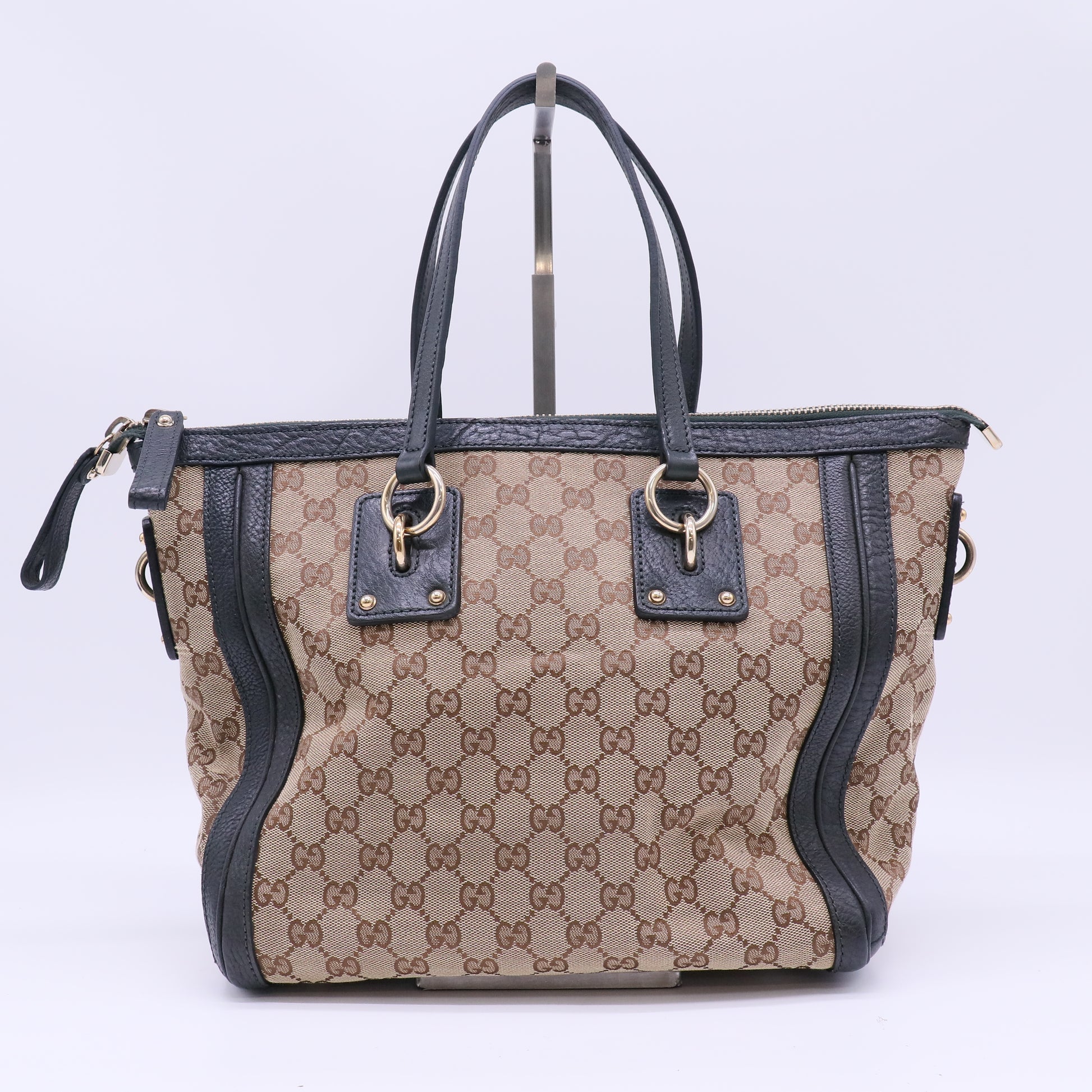 Gucci Medium GG Canvas Charm Satchel B22815