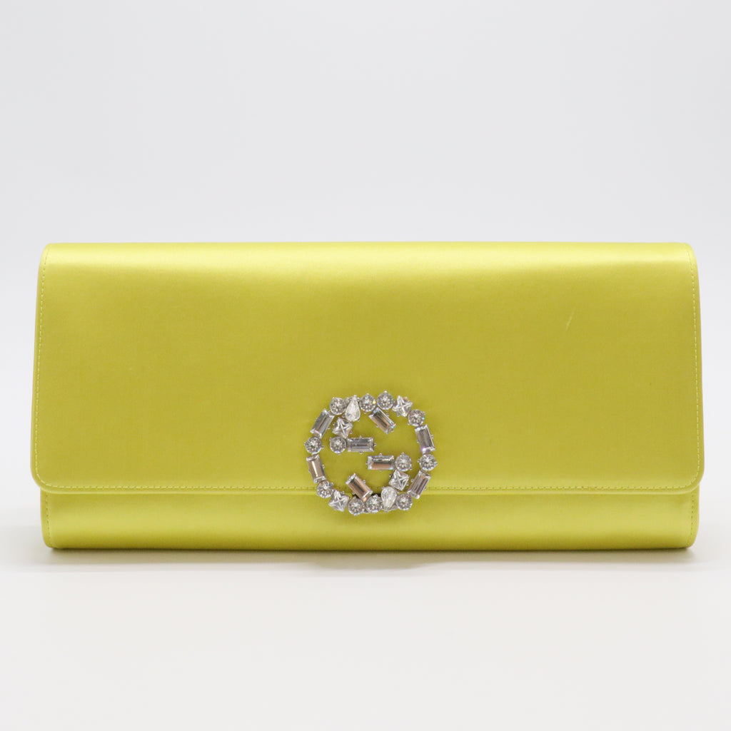 GG Satin Clutch Bag