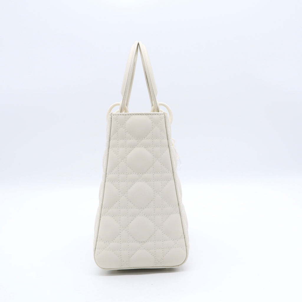 Ultra Matte Lady Dior Bag Cannage Quilt Calfskin Medium Twins LDJ3369