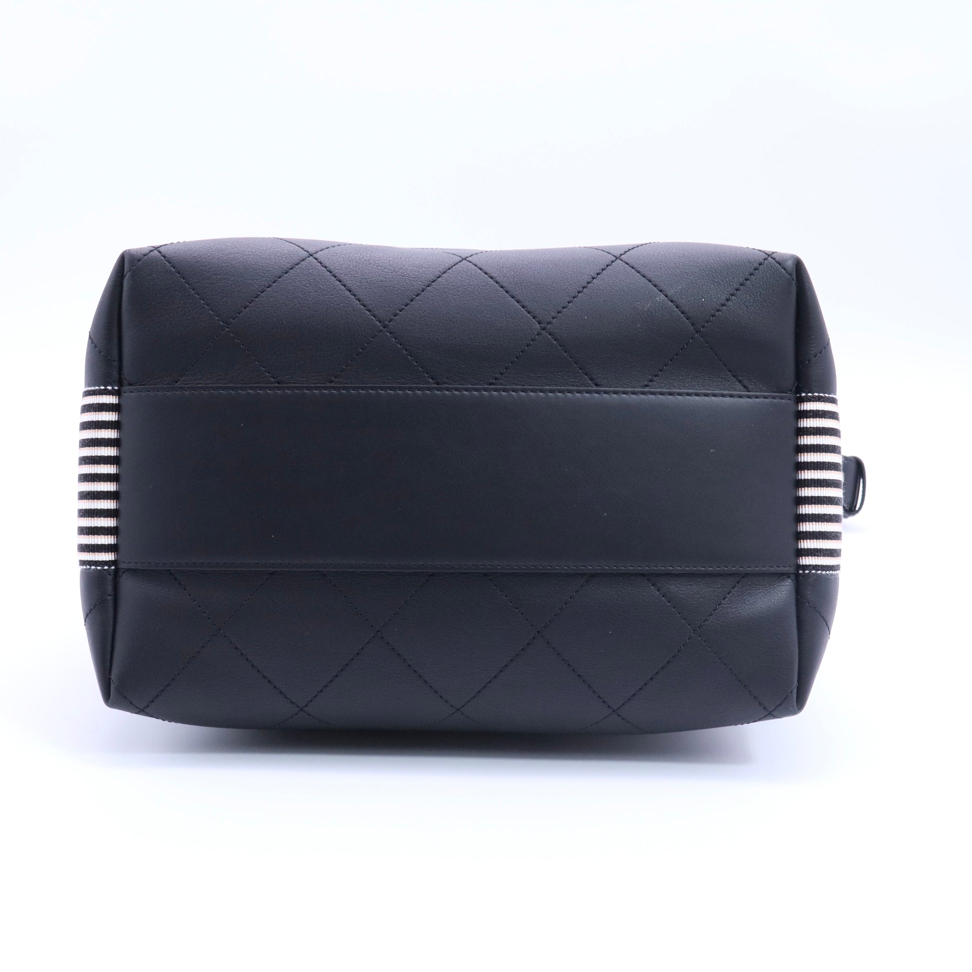 Calfskin Stitched Over & Over Hobo Black twins