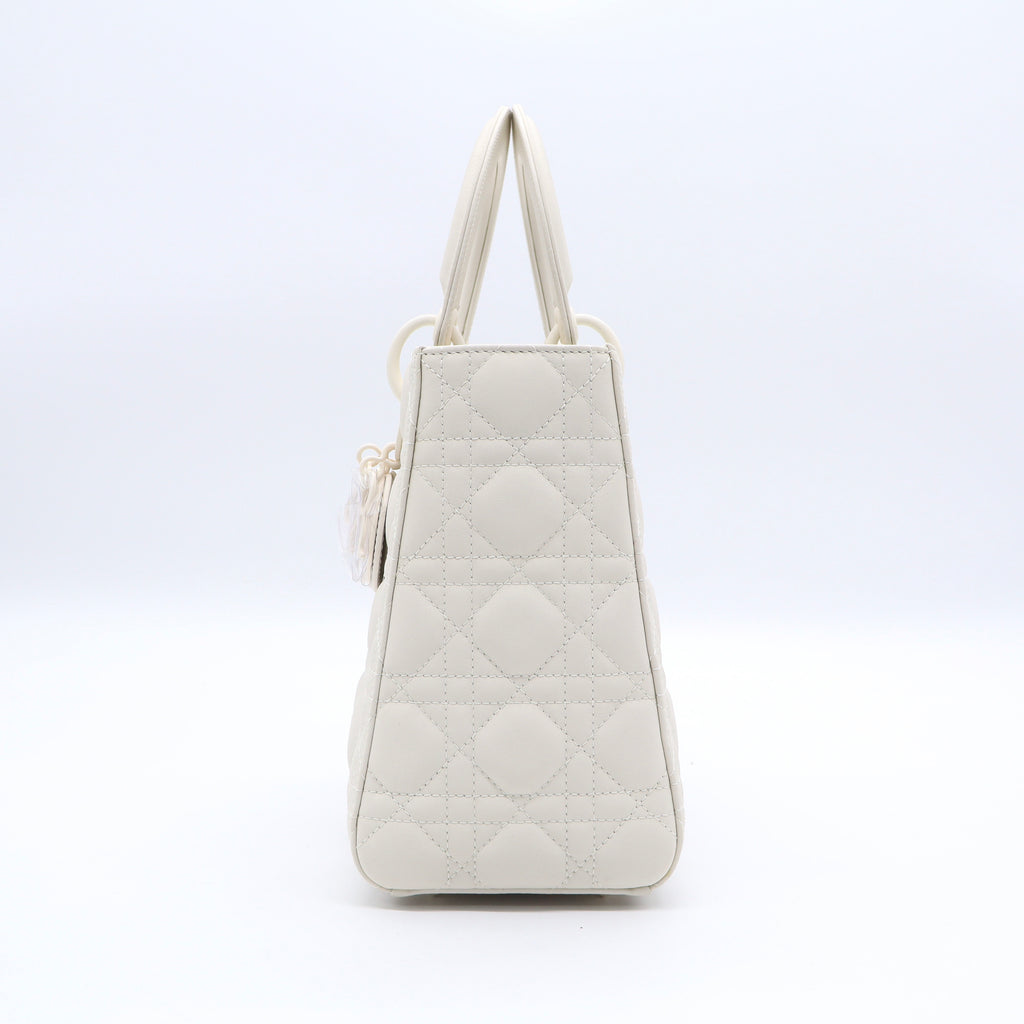 Ultra Matte Lady Dior Bag Cannage Quilt Calfskin Medium Twins LDJ3369
