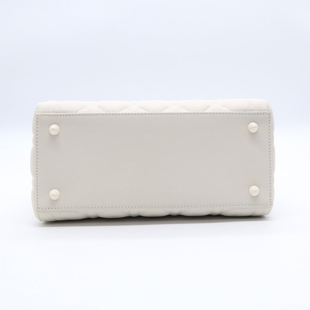 Ultra Matte Lady Dior Bag Cannage Quilt Calfskin Medium Twins LDJ3369