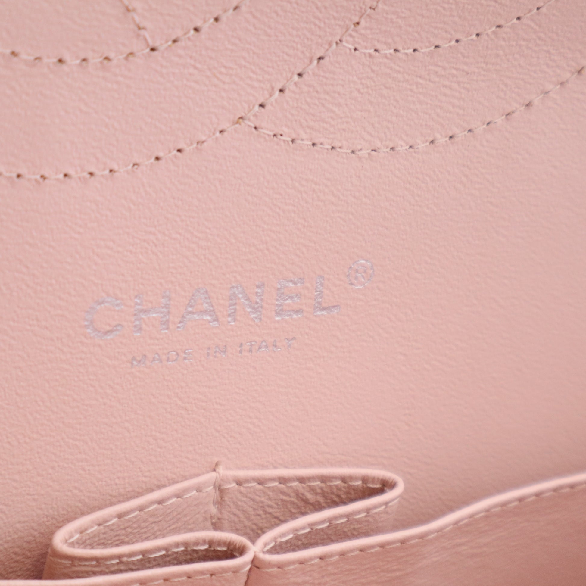 Jumbo Classic Double Flap Light Pink Silver Hardware