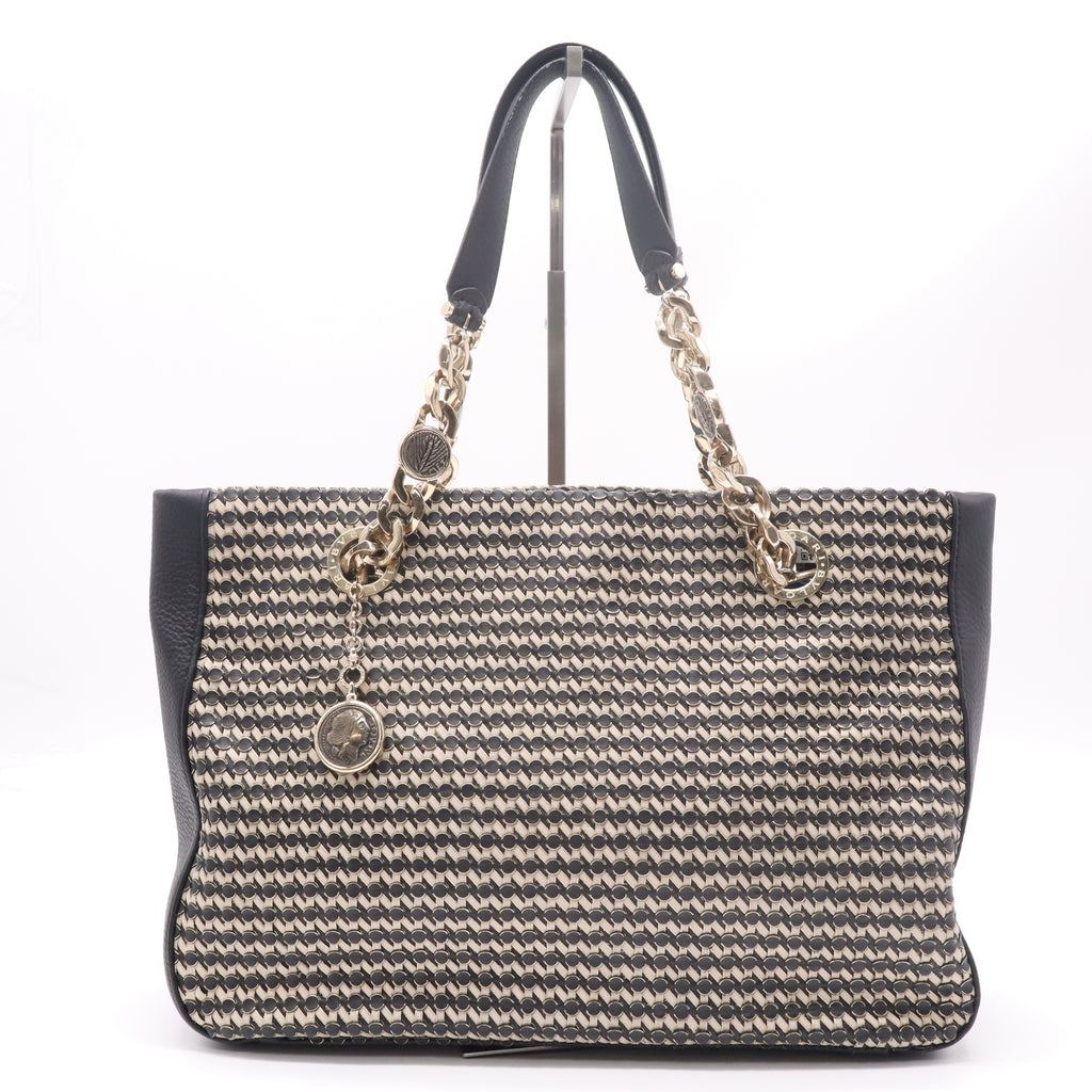 BVLGARI Monete Leather Tote Bag Twins LDZ228