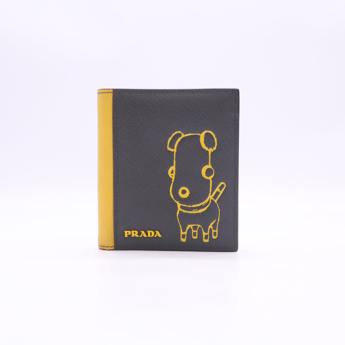 Prada Pradamalia "Socks" Saffiano Leather Bifold Wallet W23503