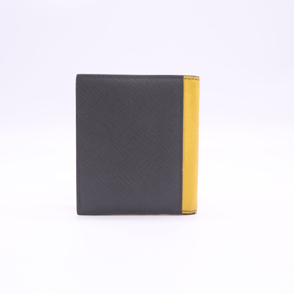 Prada Pradamalia "Socks" Saffiano Leather Bifold Wallet W23503