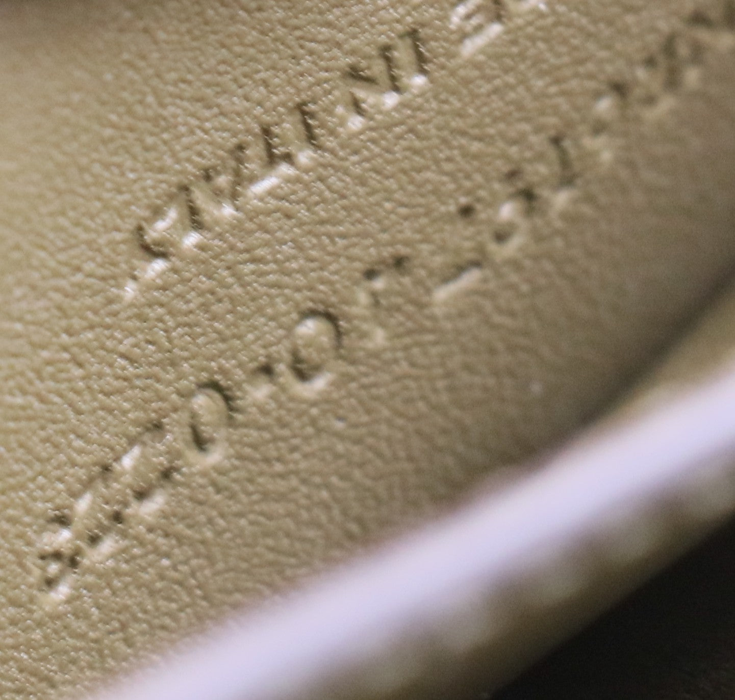 Suede Calfskin Monogram Small Kaia Satchel Olive Green B20038