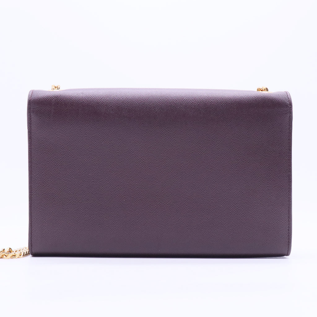 Saint Laurent Burgundy Leather Medium Kate Shoulder Bag B12416