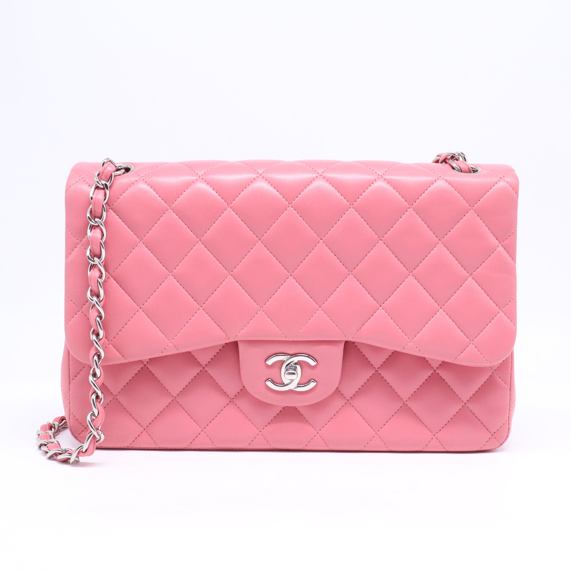 Classic Double Flap Bag Quilted Lambskin Jumbo B21640