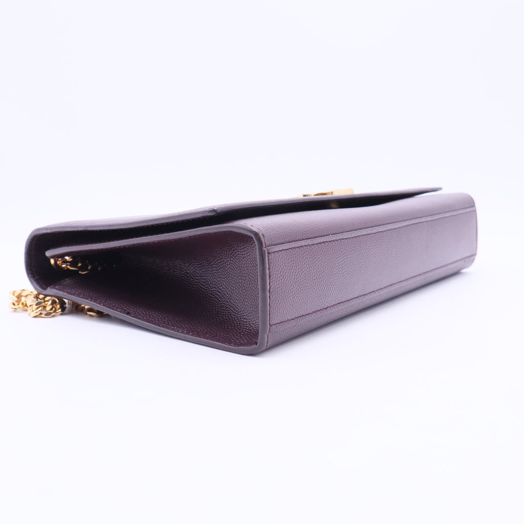 Saint Laurent Burgundy Leather Medium Kate Shoulder Bag B12416
