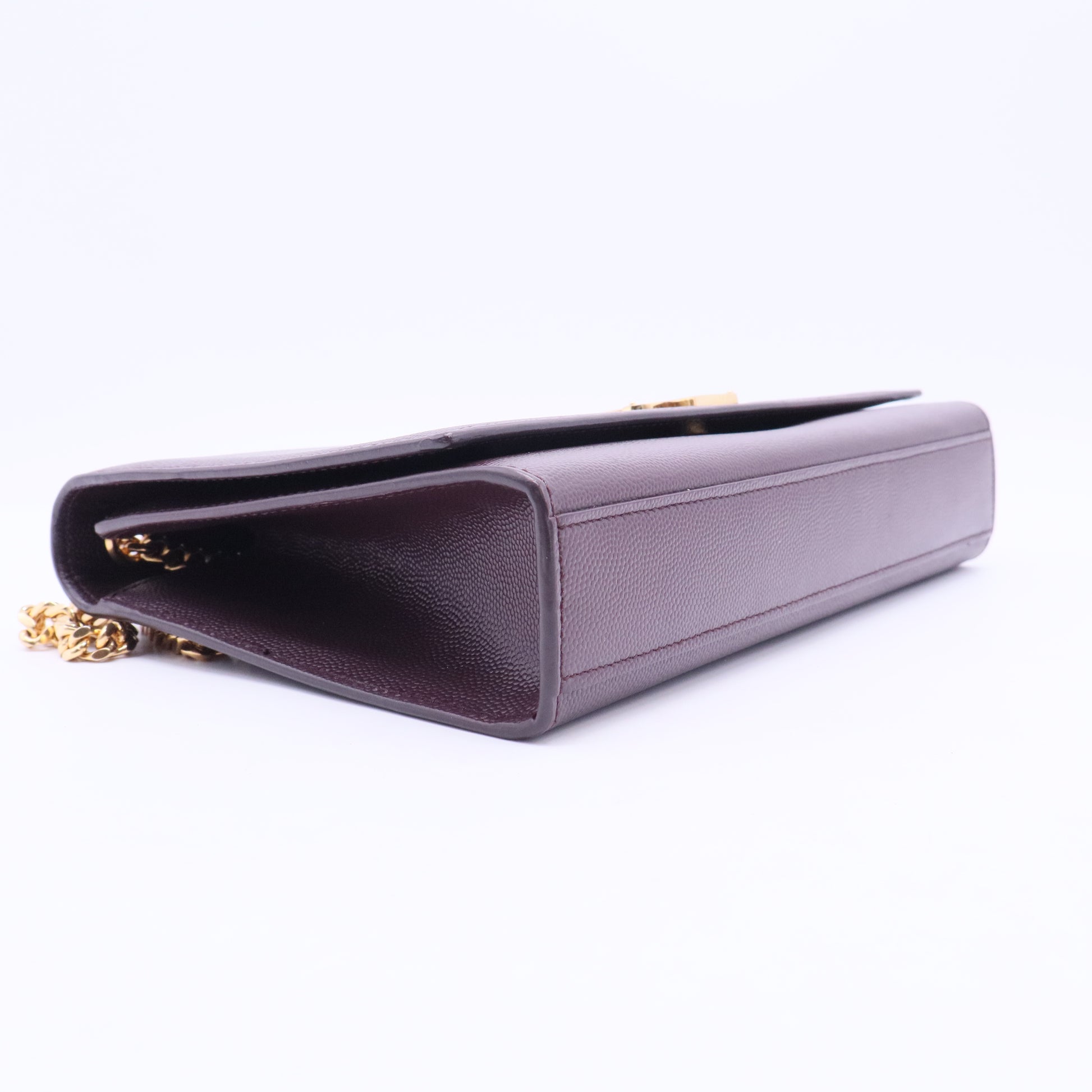 Saint Laurent Burgundy Leather Medium Kate Shoulder Bag B12416