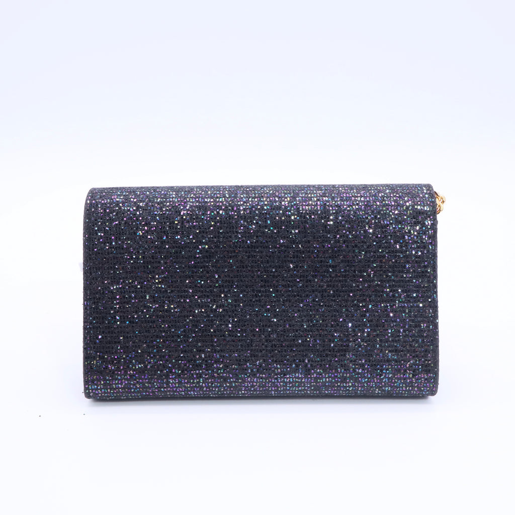 Black Sequined Shoulder Bag twins