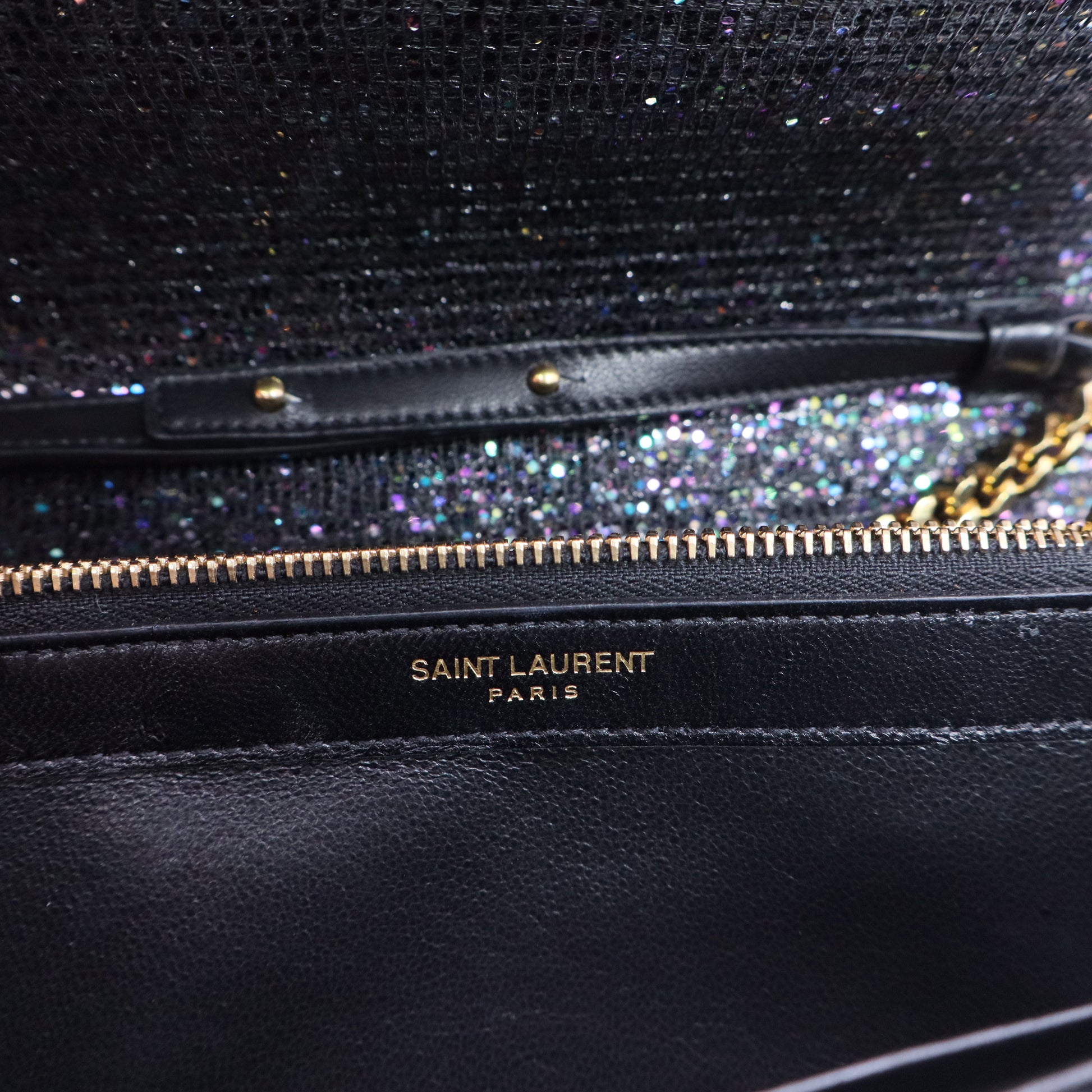 Black Sequined Shoulder Bag twins