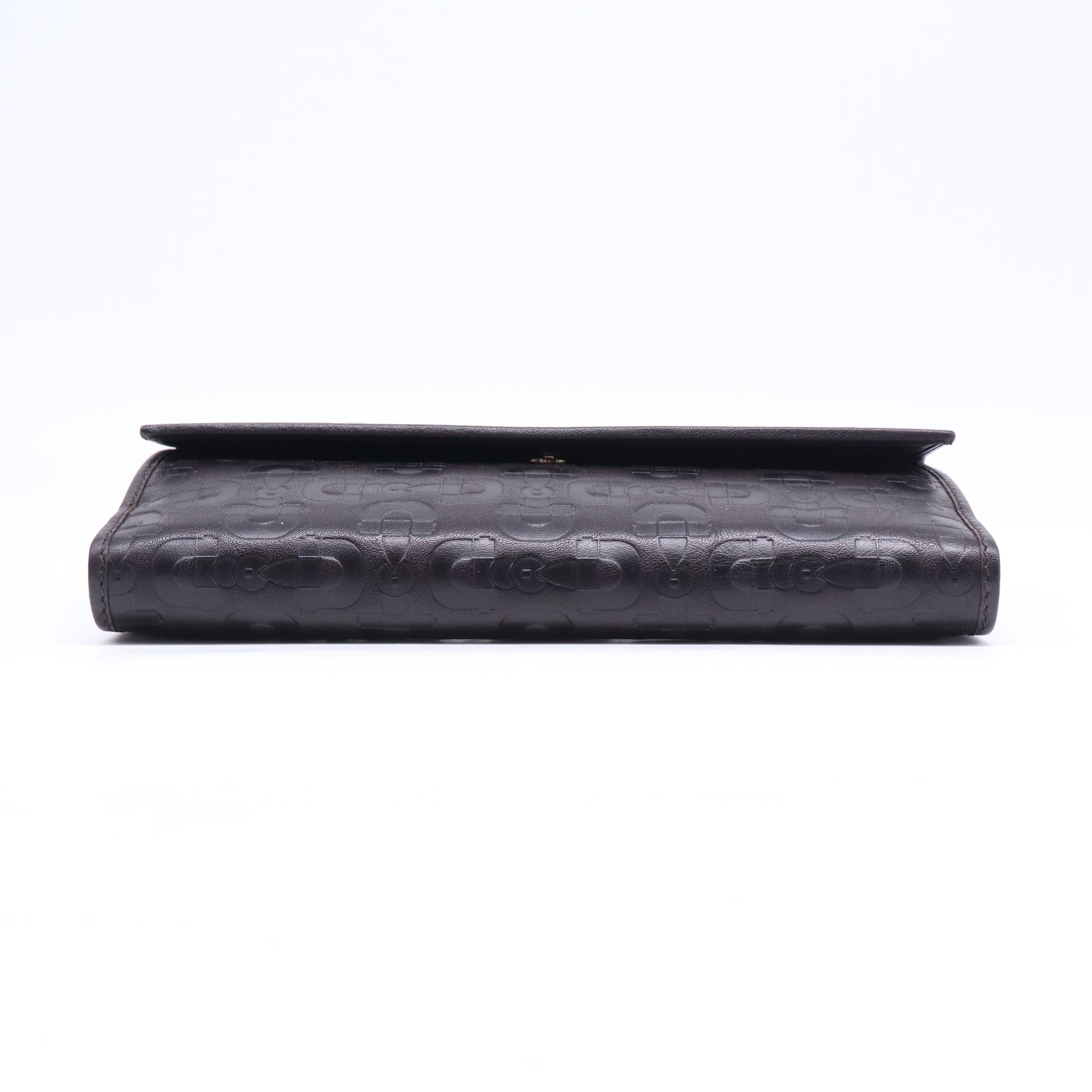 Gucci Guccissima Leather Script Logo Long Wallet W21079
