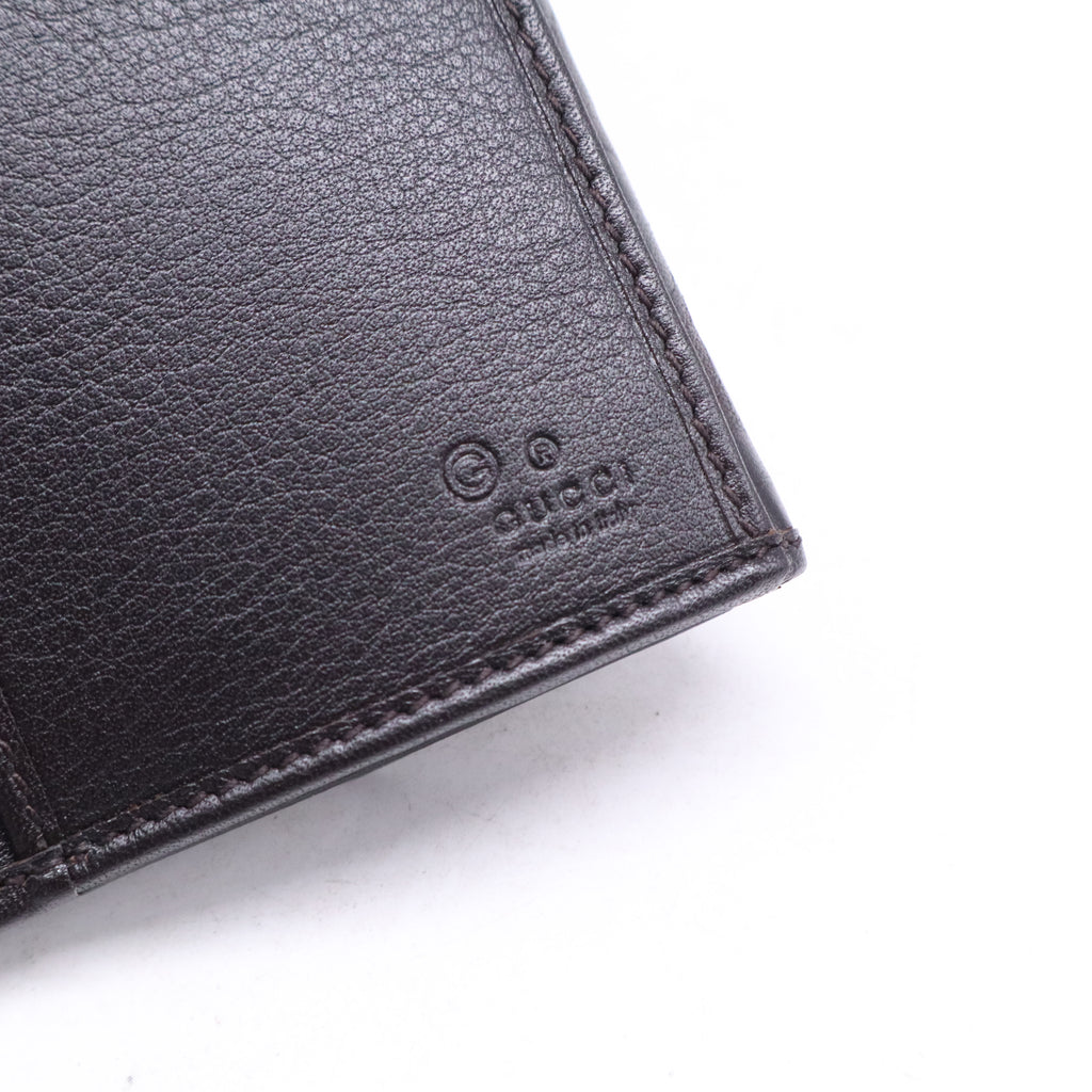 Gucci Guccissima Leather Script Logo Long Wallet W21079