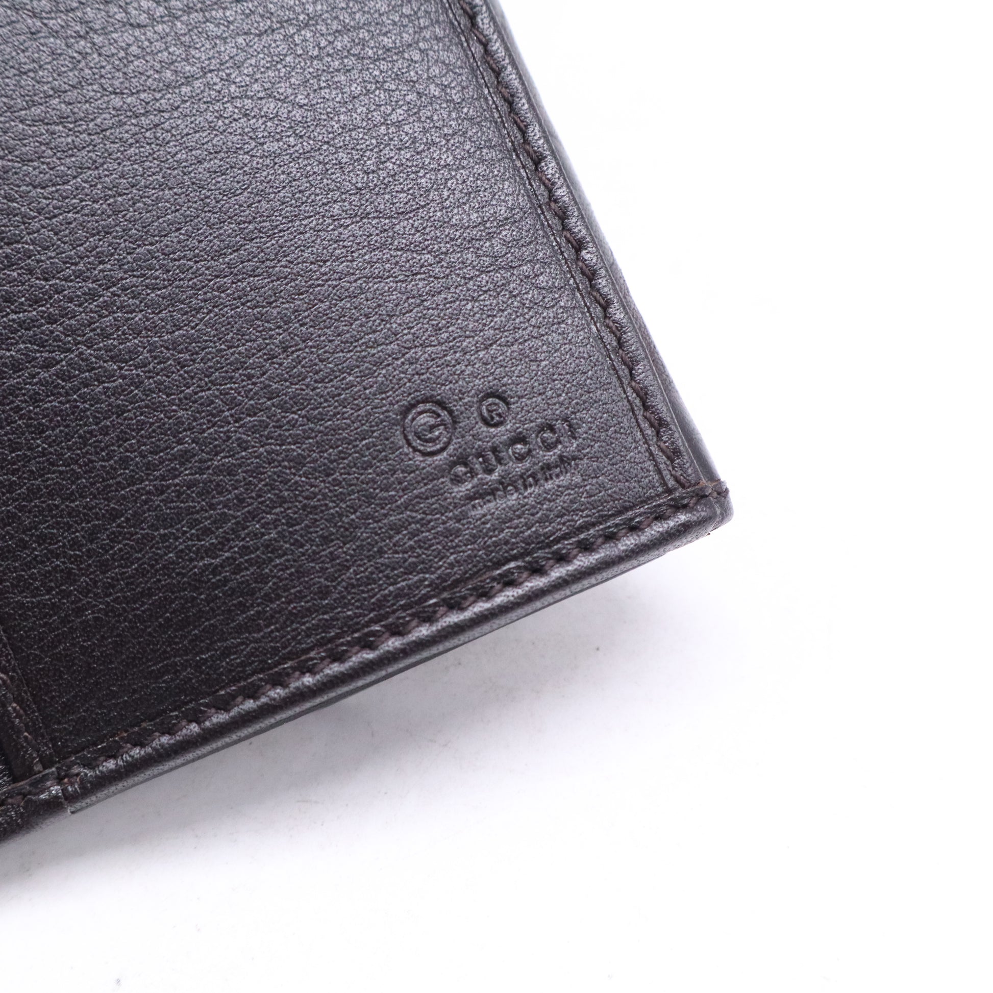 Gucci Guccissima Leather Script Logo Long Wallet W21079