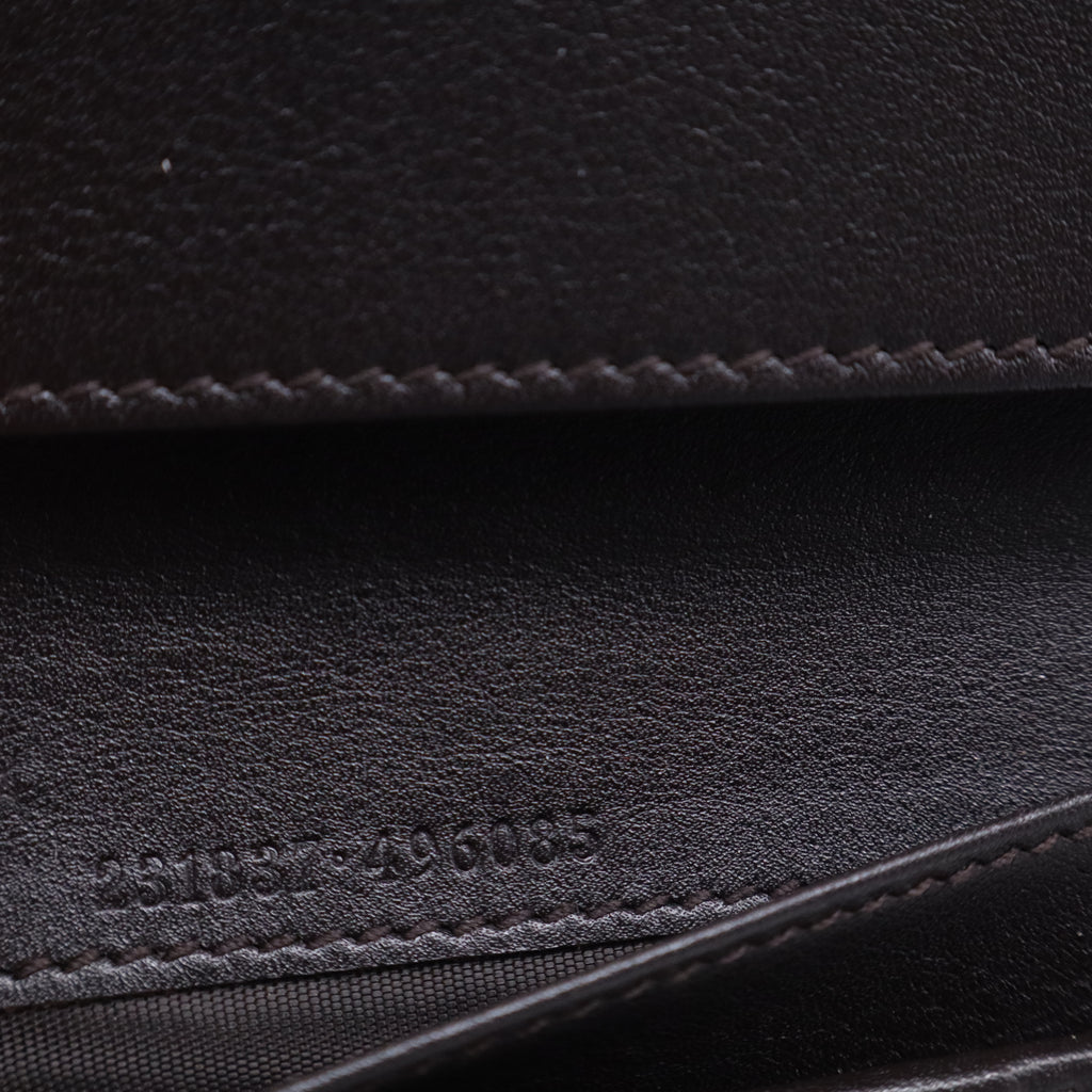Gucci Guccissima Leather Script Logo Long Wallet W21079