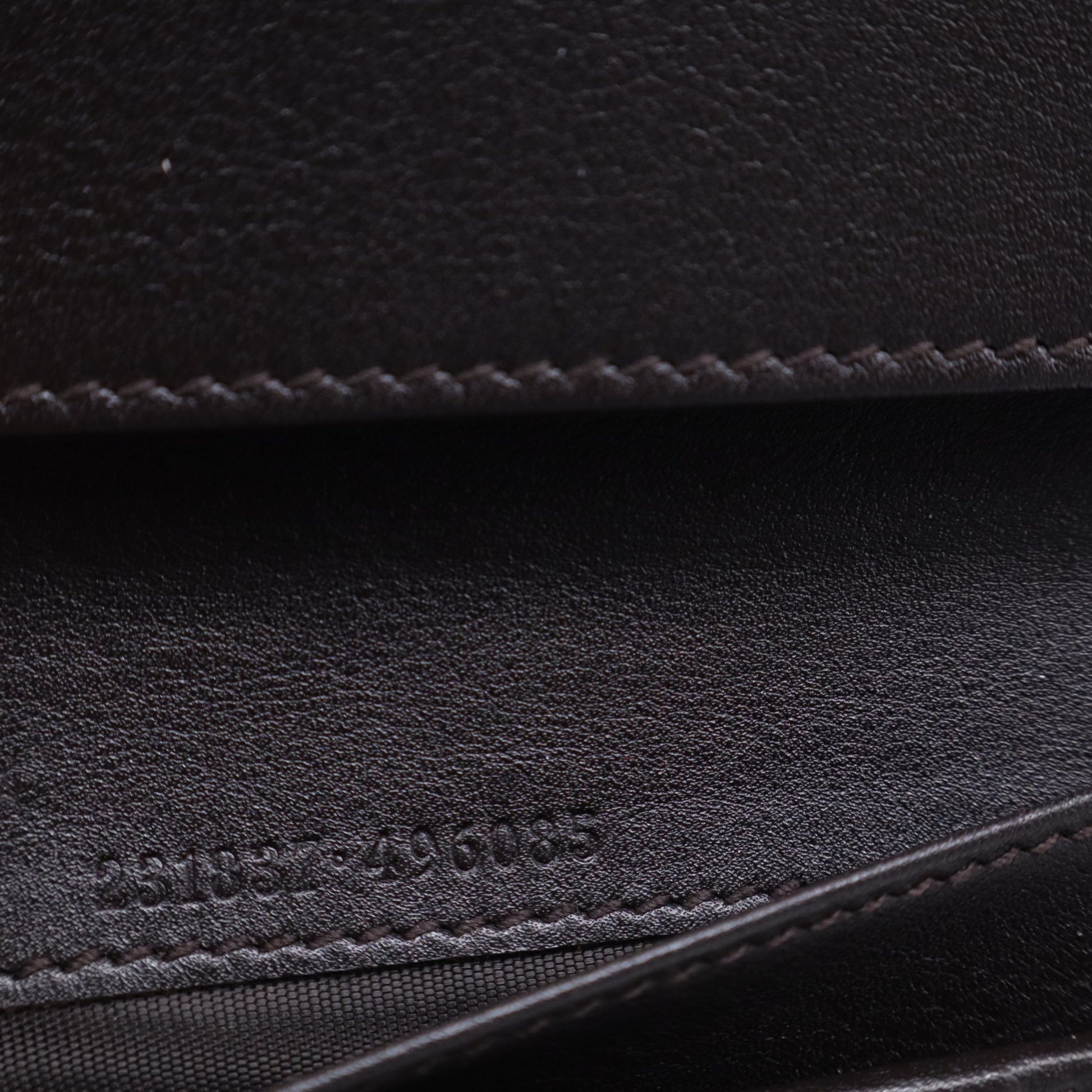 Gucci Guccissima Leather Script Logo Long Wallet W21079