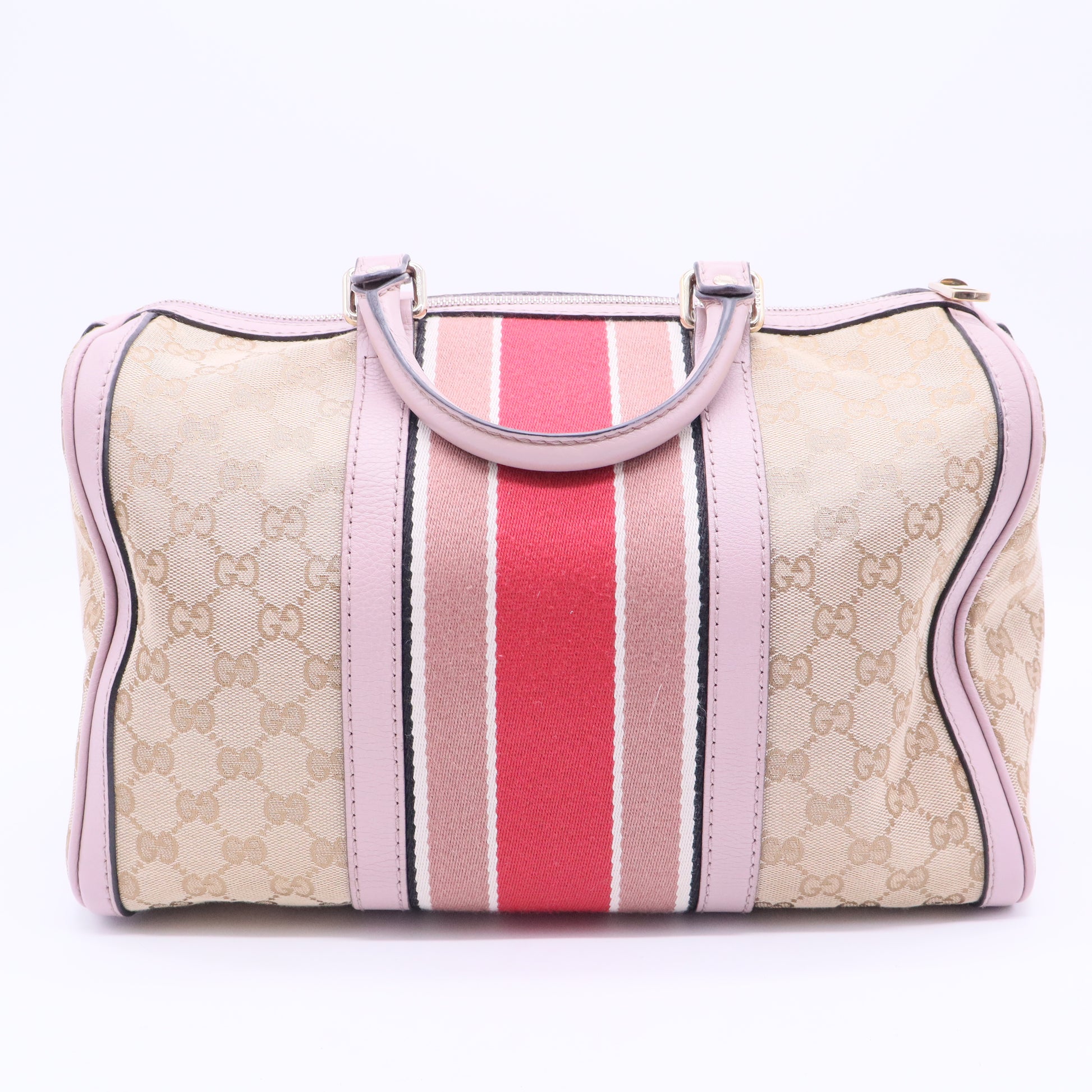 Vintage Web Boston Bag GG Canvas Medium B12328