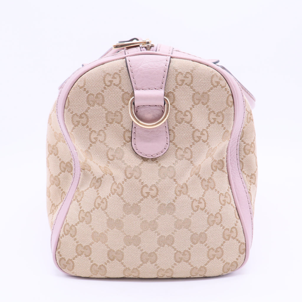 Vintage Web Boston Bag GG Canvas Medium B12328